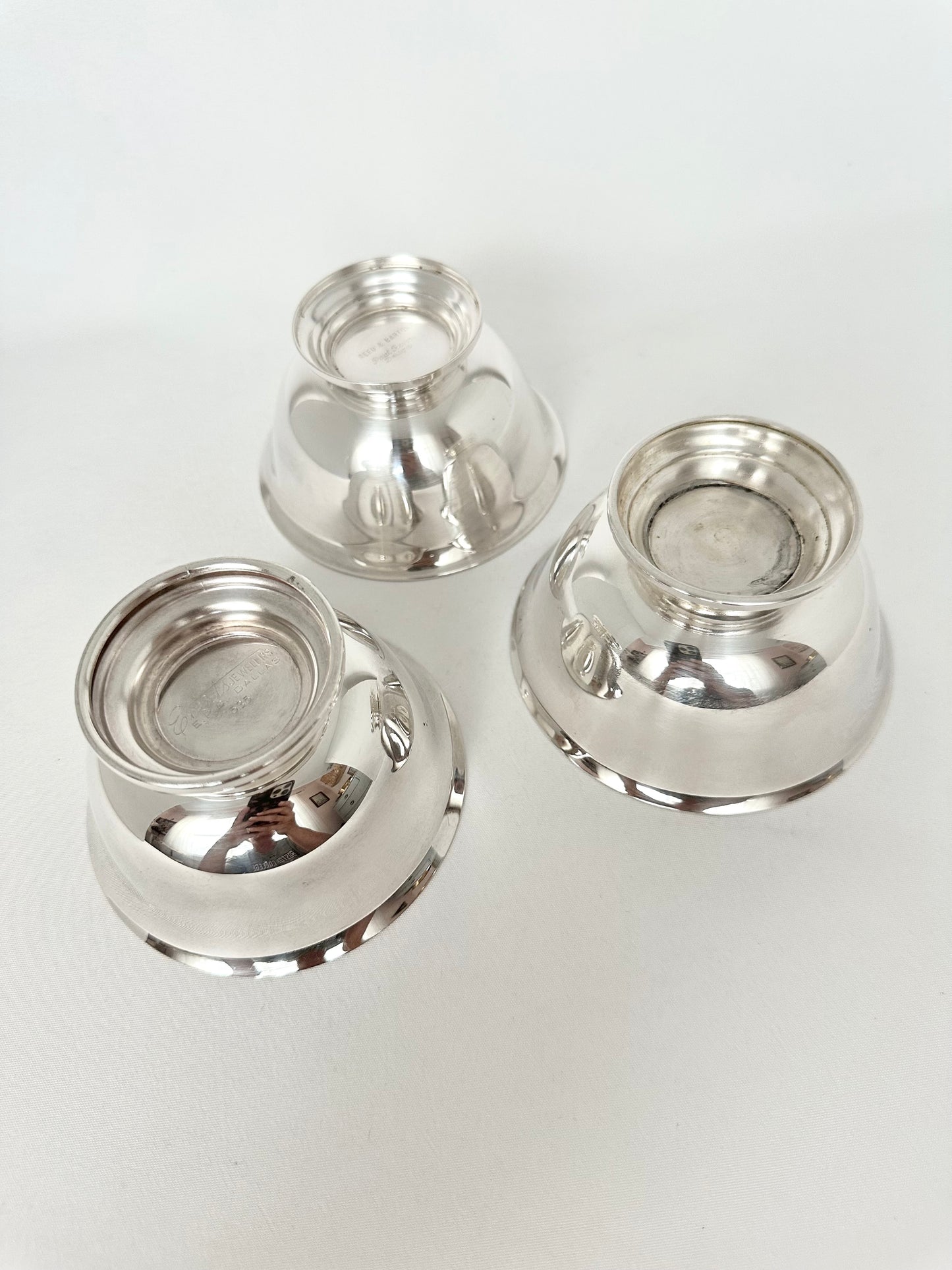 Della Silverplate Revere Bowl Trio