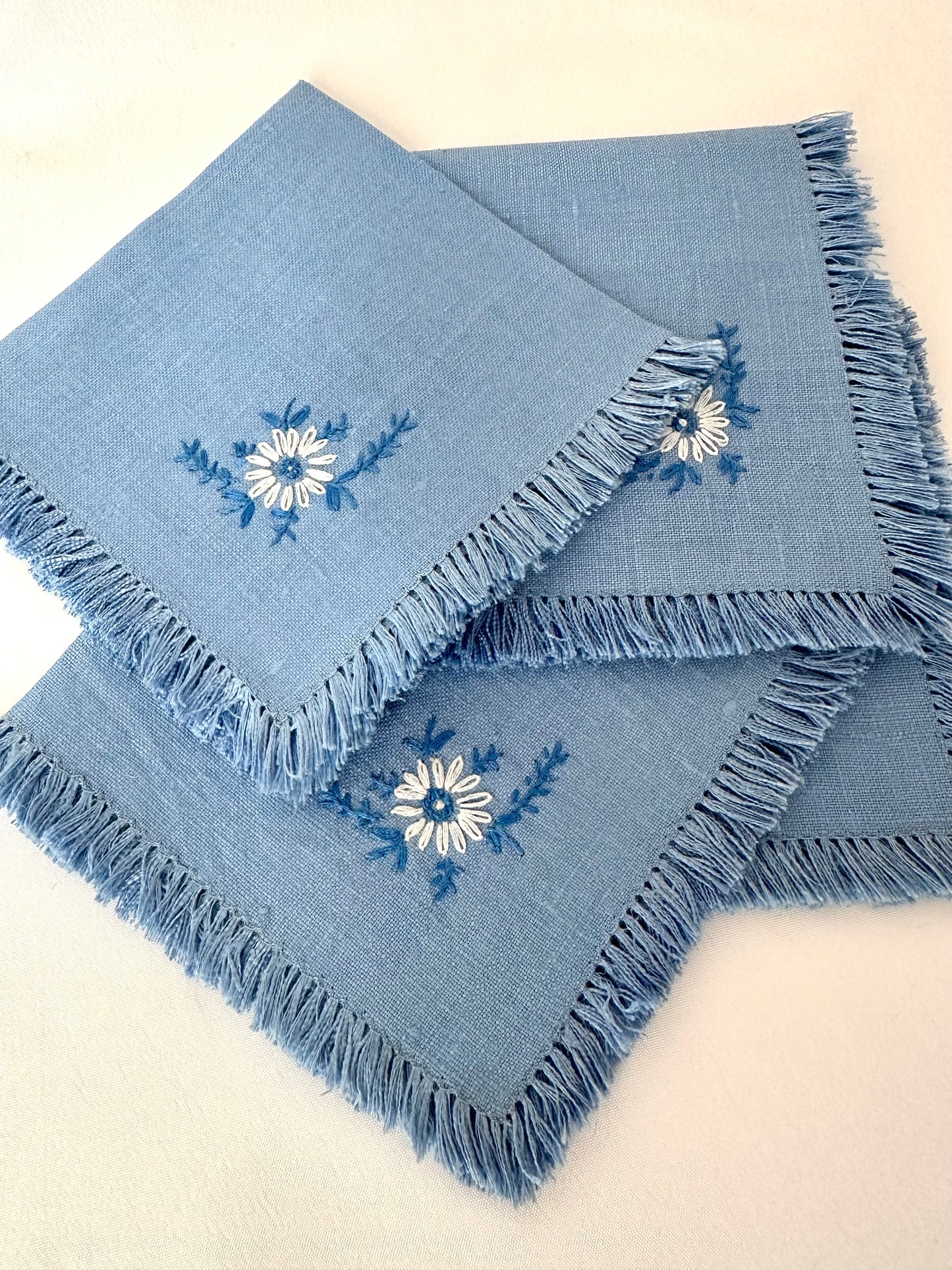 Greta Embroidered Cocktail Napkins