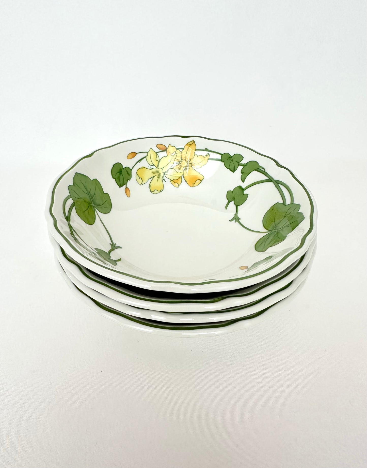 Geranium Floral Fruit Bowls