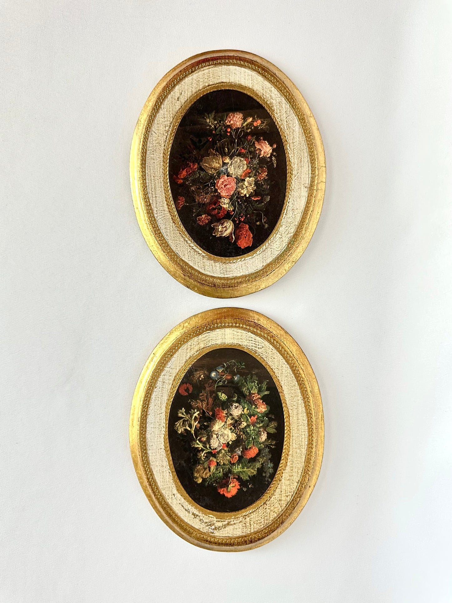 Ginnie Floral Plaque Pair