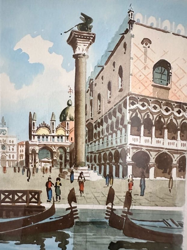 Sari Venice Original Watercolor Pair