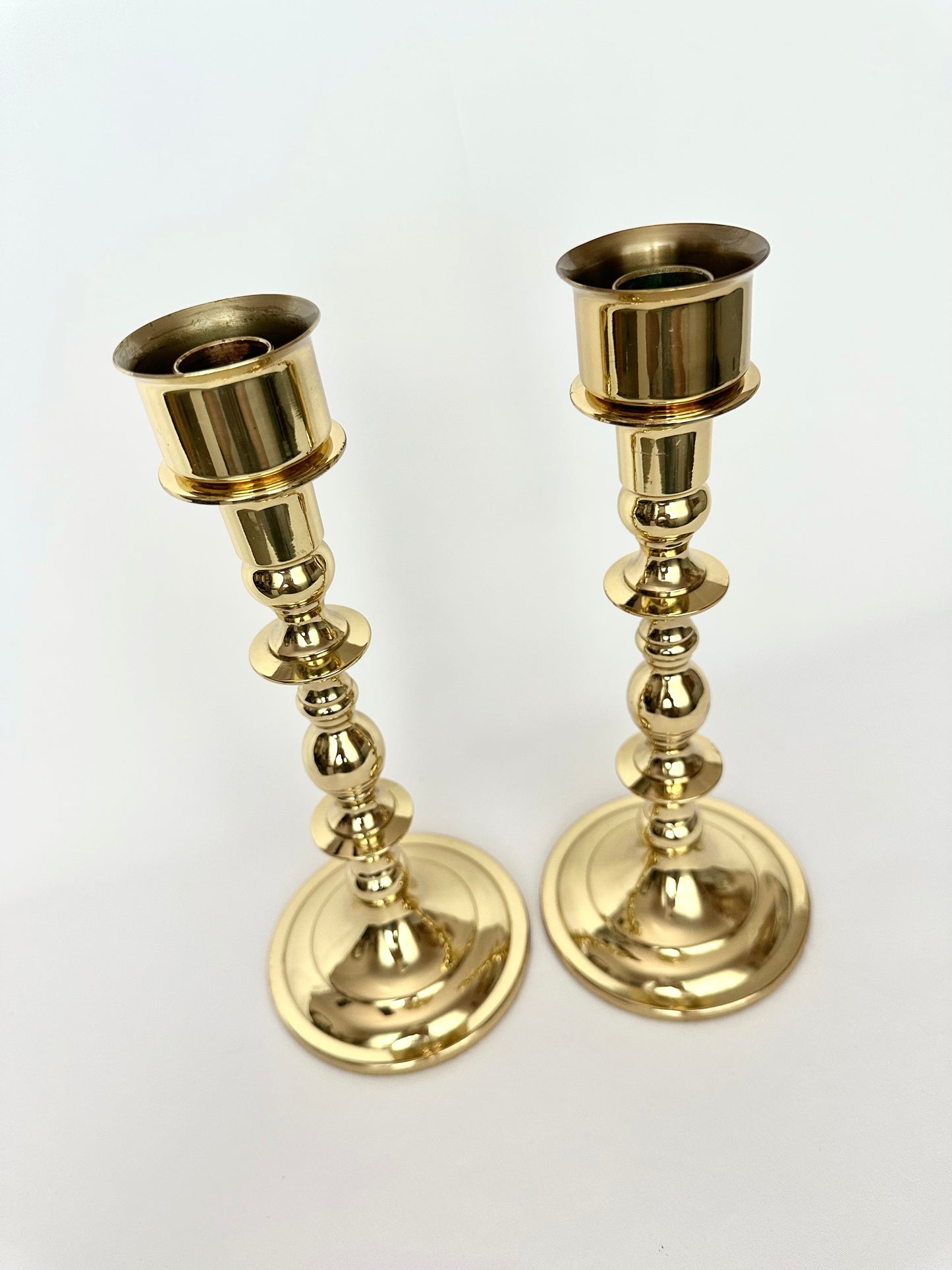Leora Brass Candlestick Holders