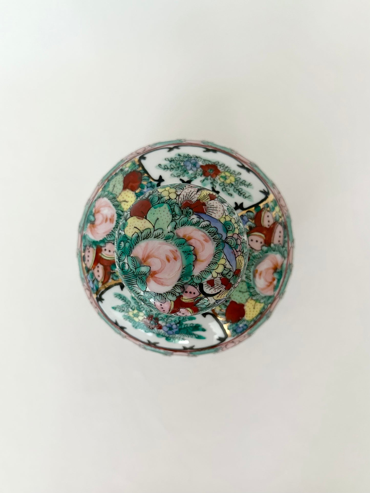 Fleur Rose Canton Ginger Jar