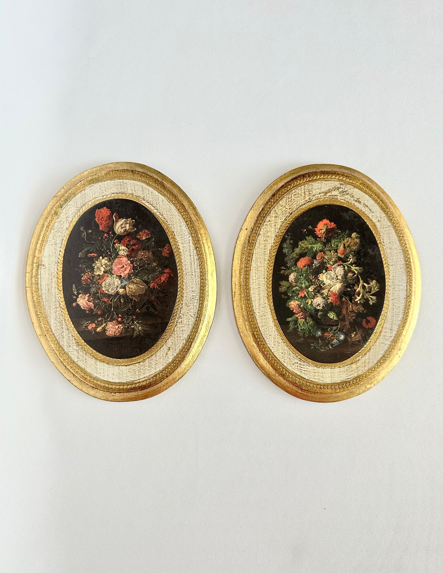 Ginnie Floral Plaque Pair
