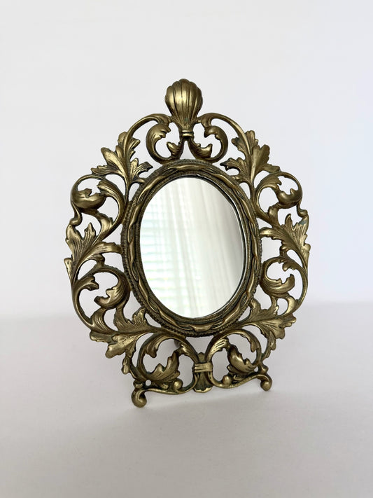 Minerva Brass Tabletop Mirror