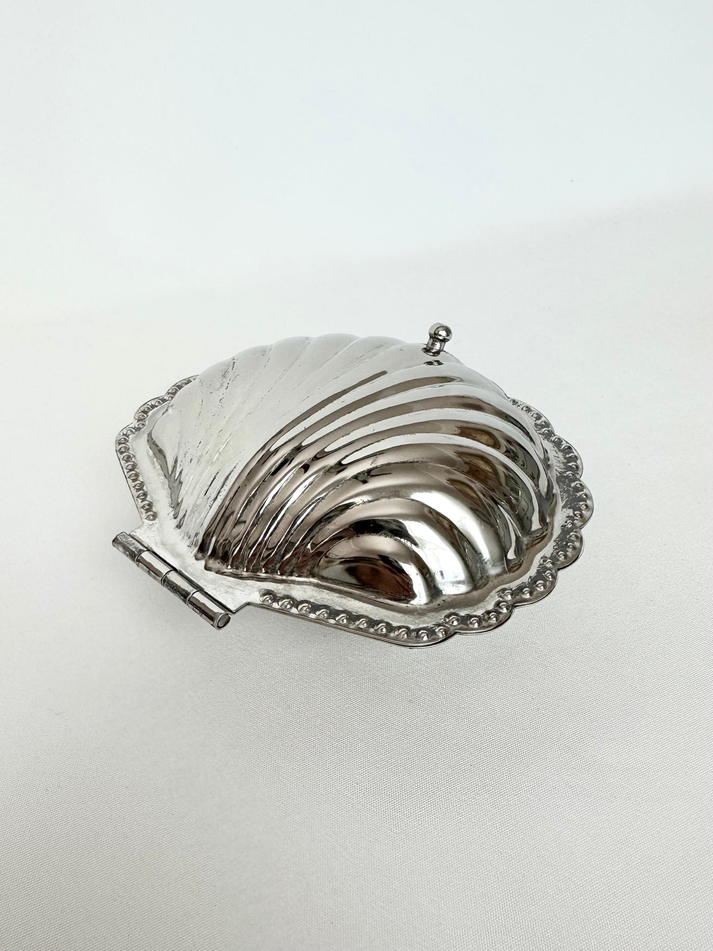 Coralie Silverplate Butter Dish + Fork