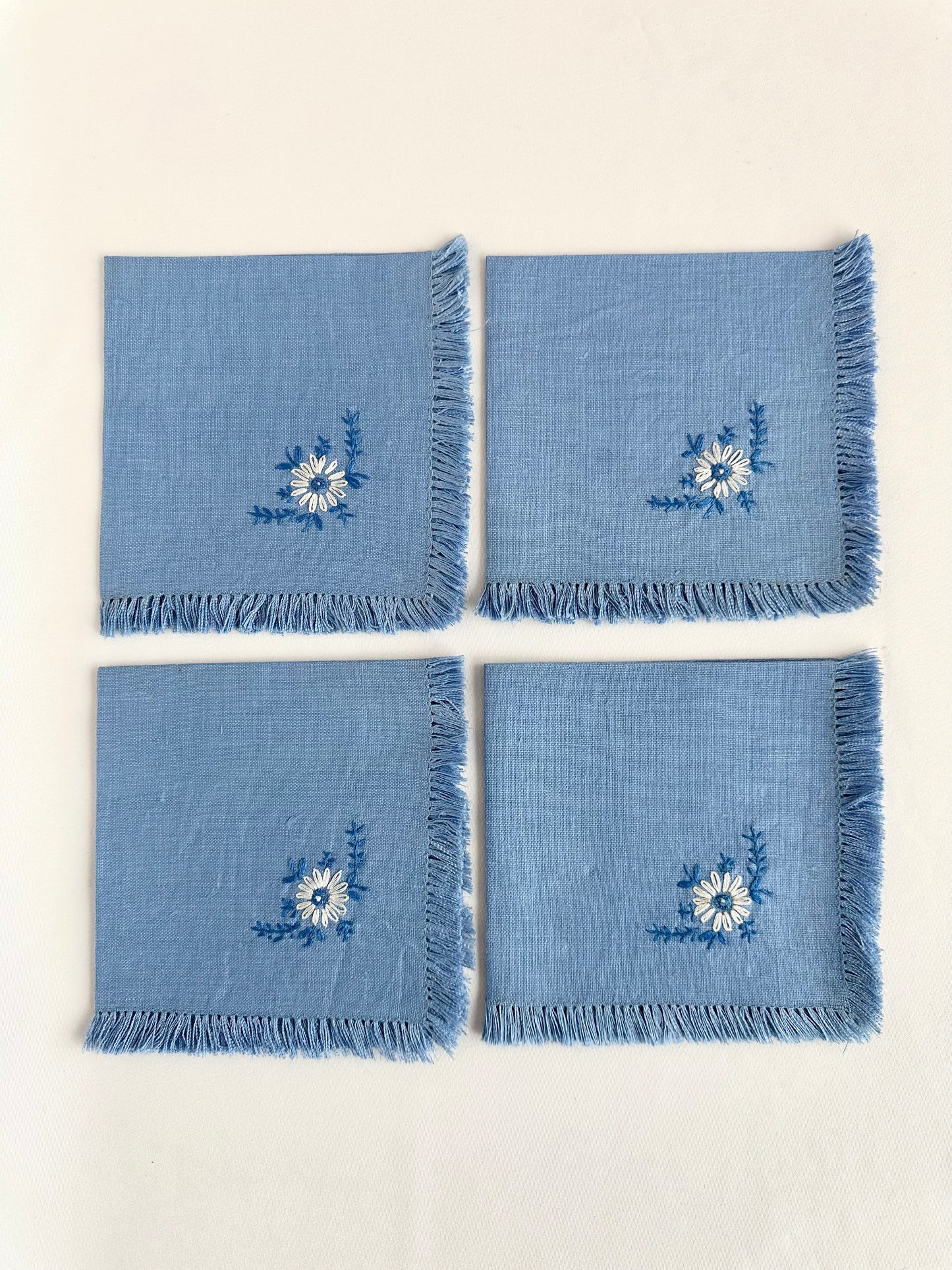 Greta Embroidered Cocktail Napkins