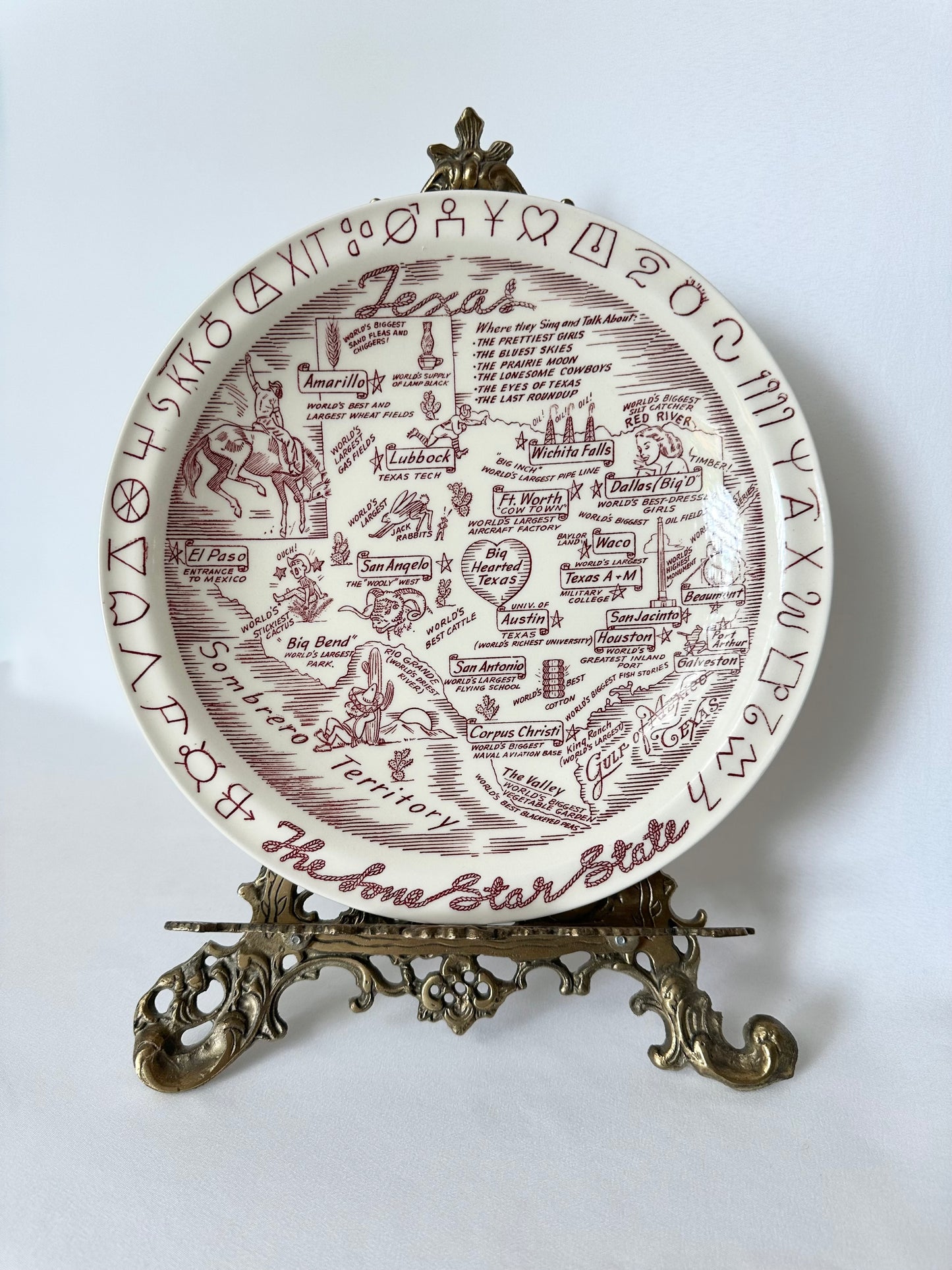 Nell Texas Souvenir Plate