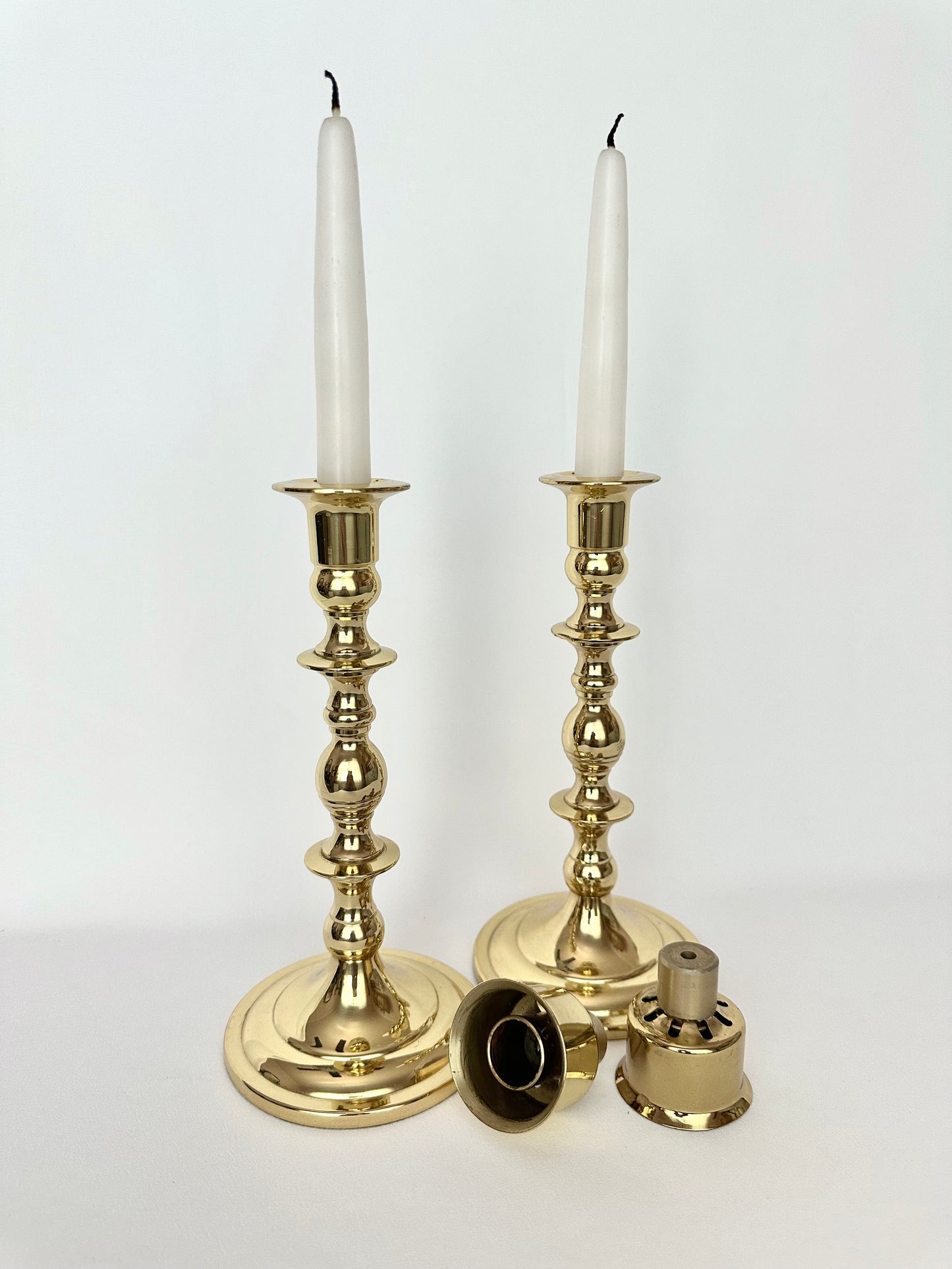 Leora Brass Candlestick Holders