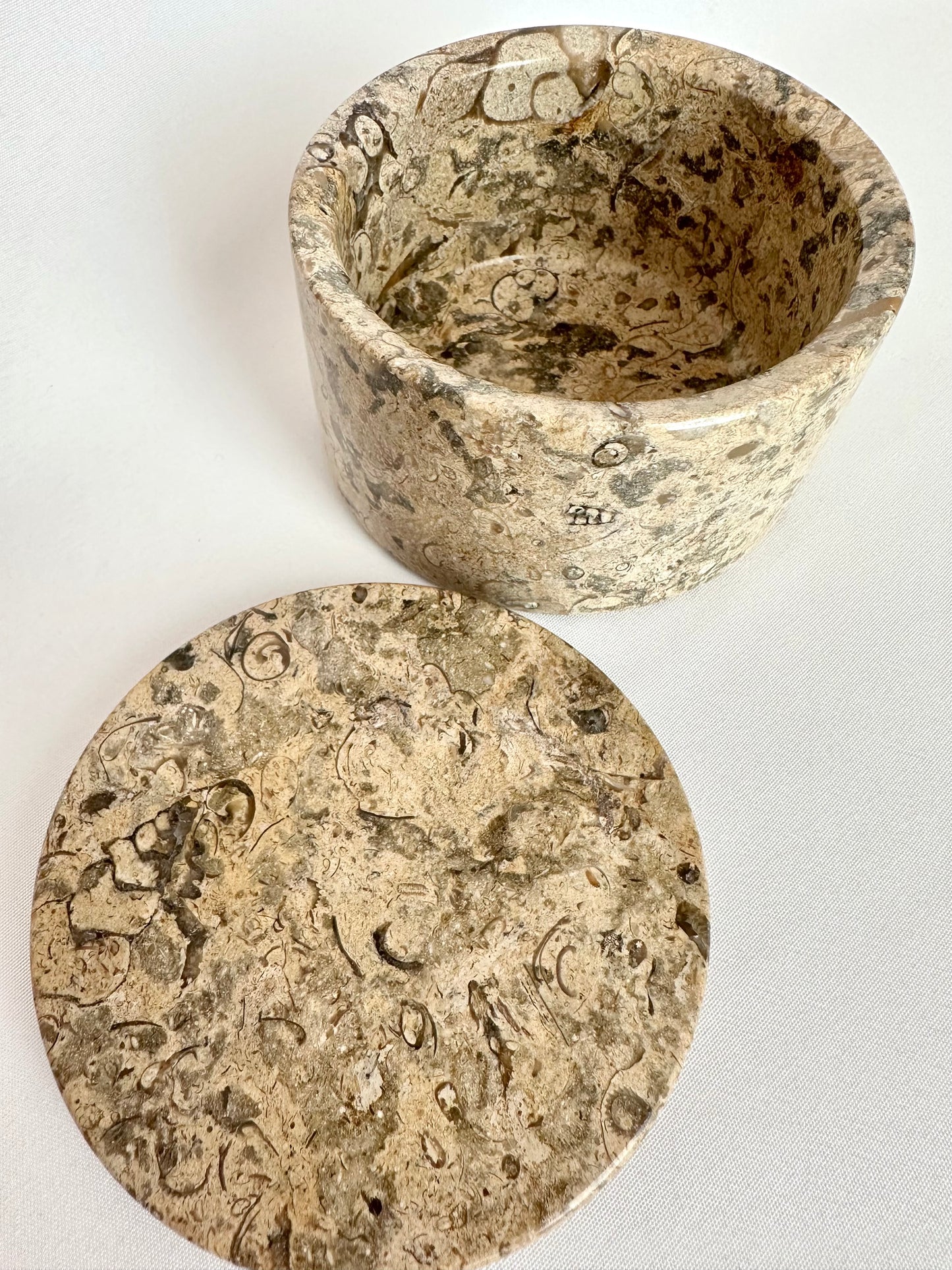 Gemma Lidded Stone Box