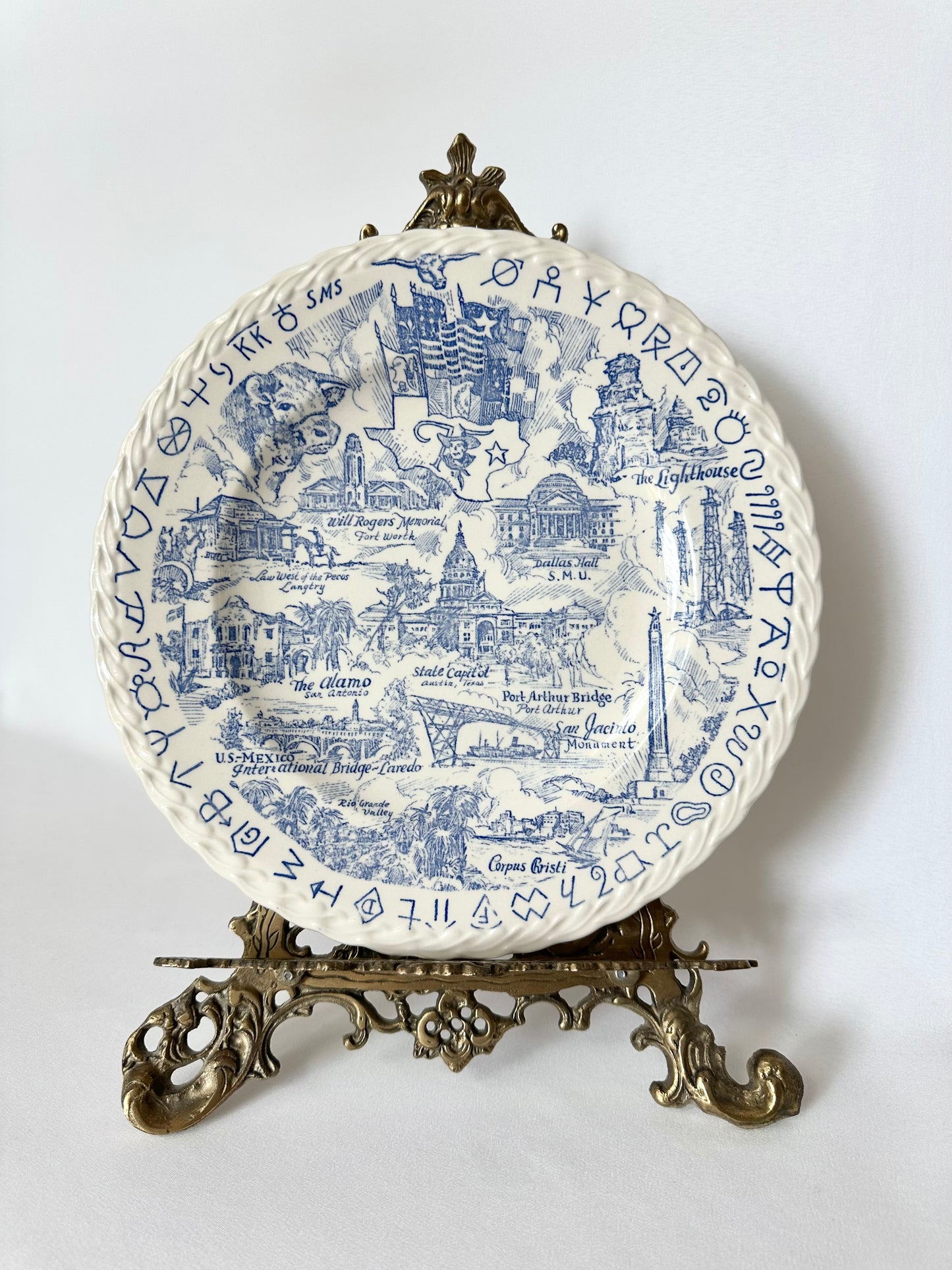Emmie Texas Souvenir Plate