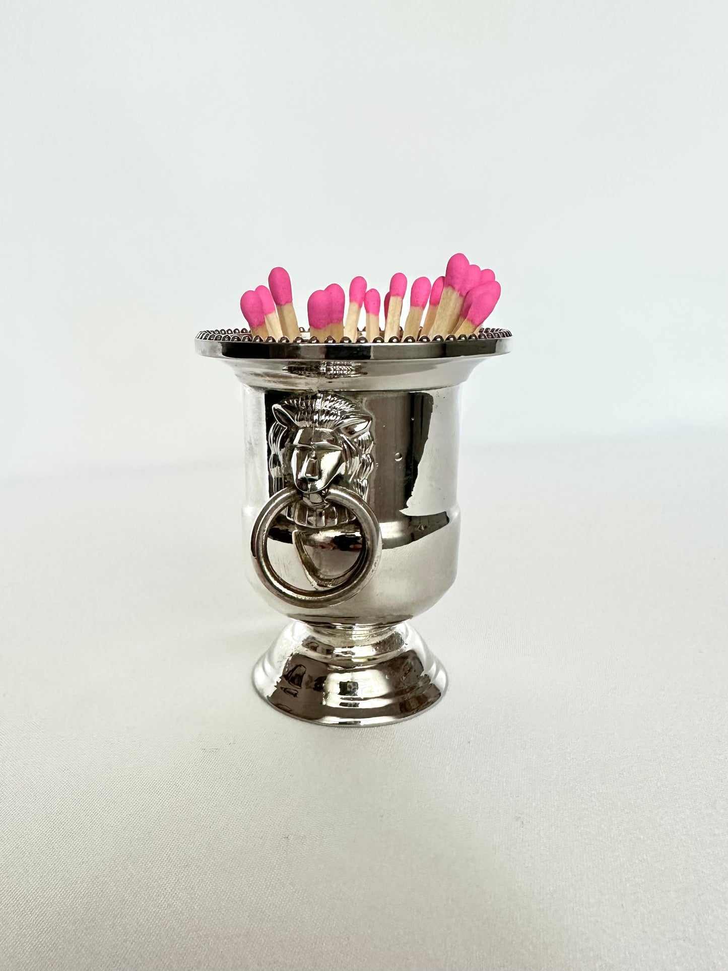 Caspian Silver Matchstick Vessel