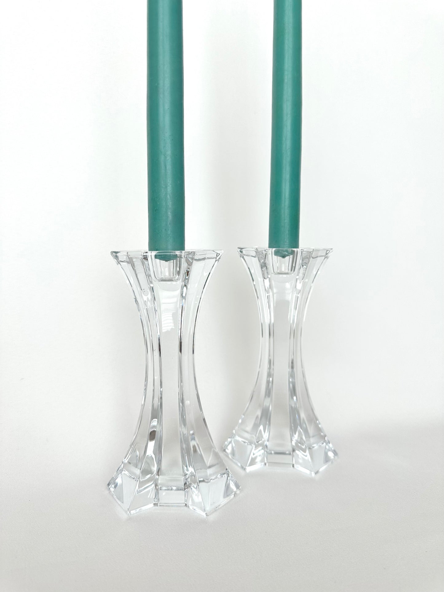 Lenora Crystal Candlestick Holders