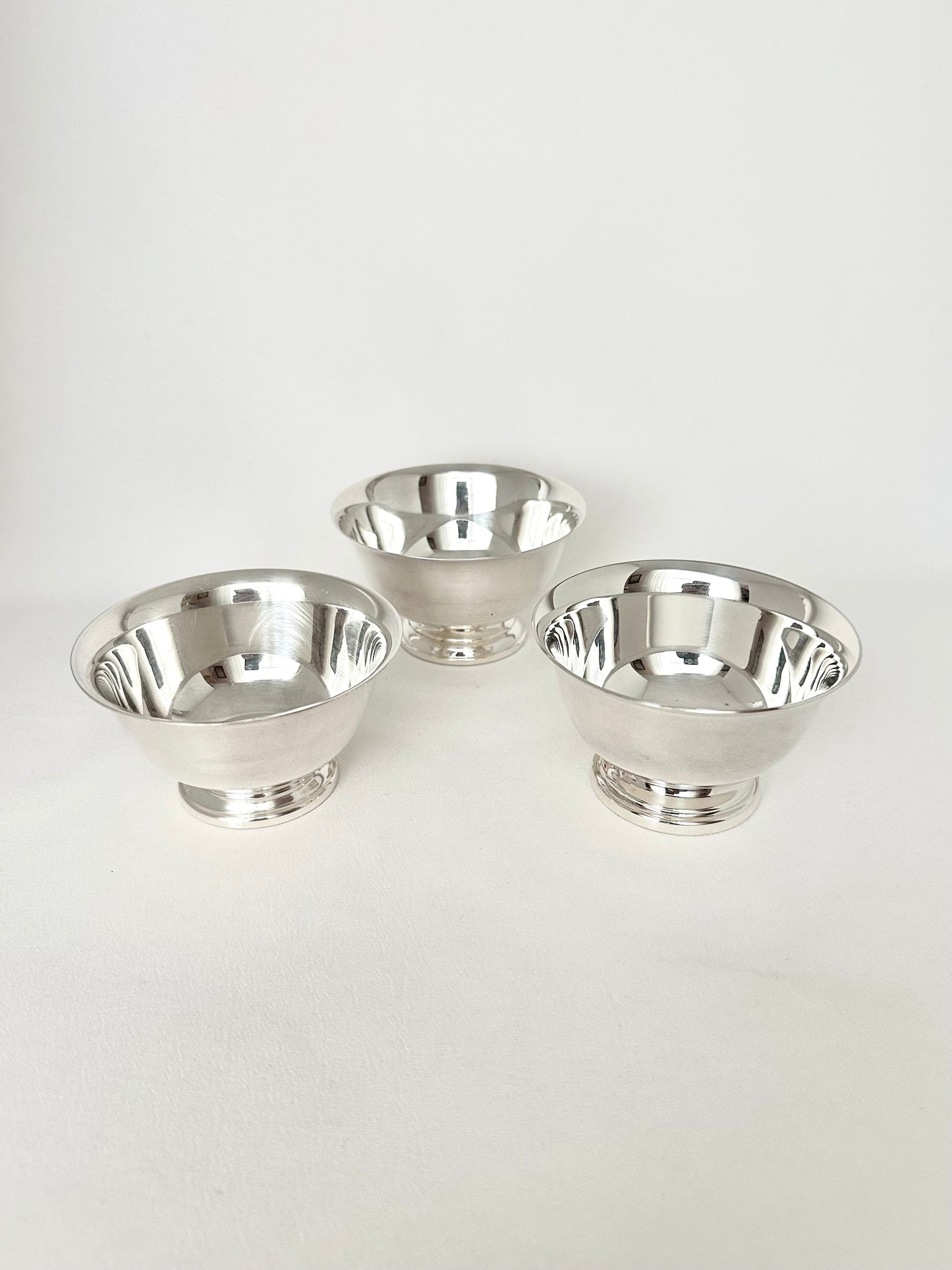 Della Silverplate Revere Bowl Trio