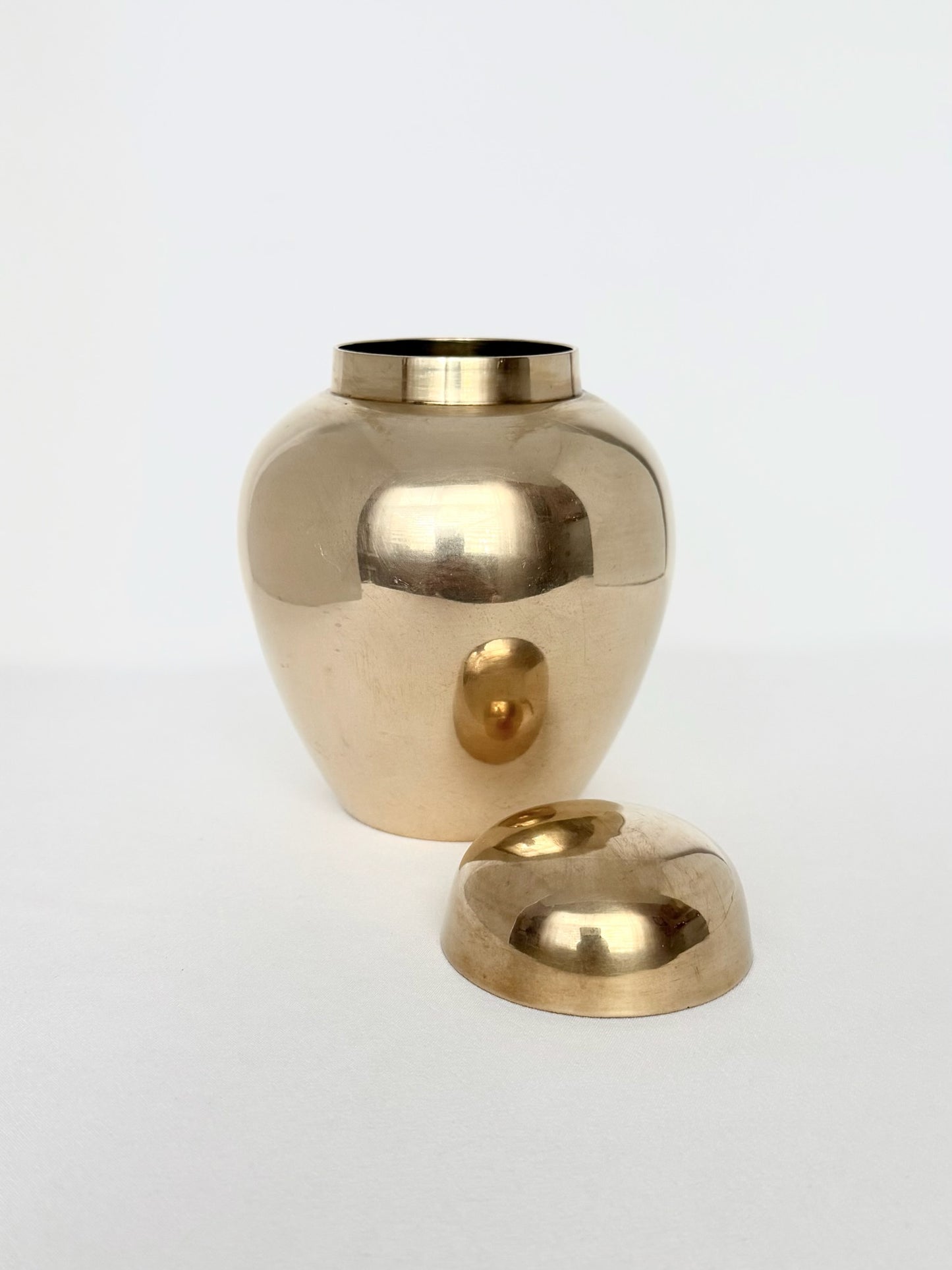 Seline Brass Ginger Jar