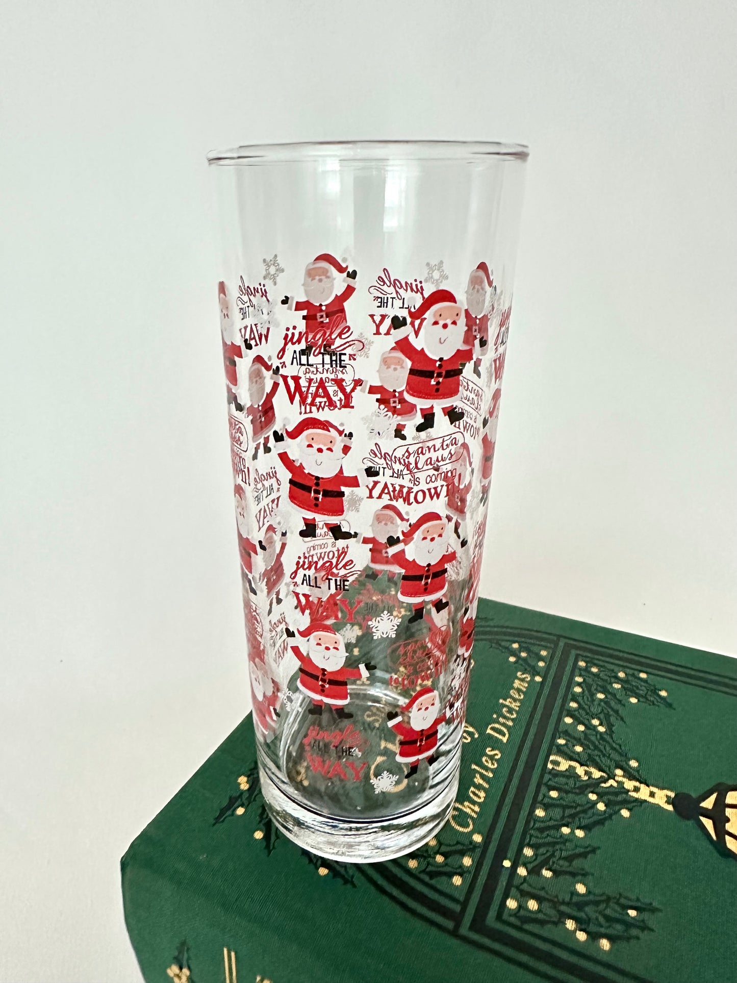 Holiday Santa/Snowman Highballs