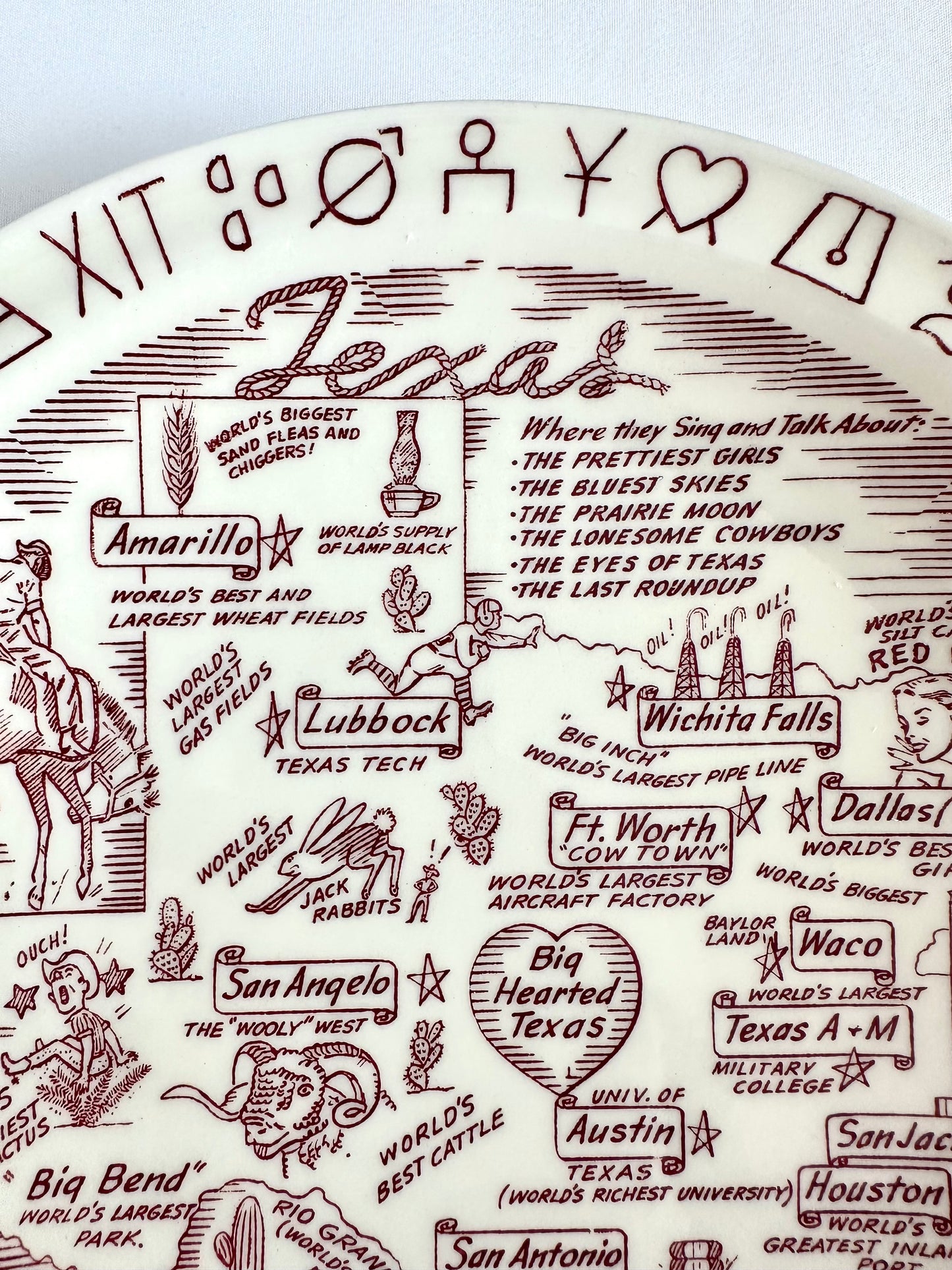 Nell Texas Souvenir Plate