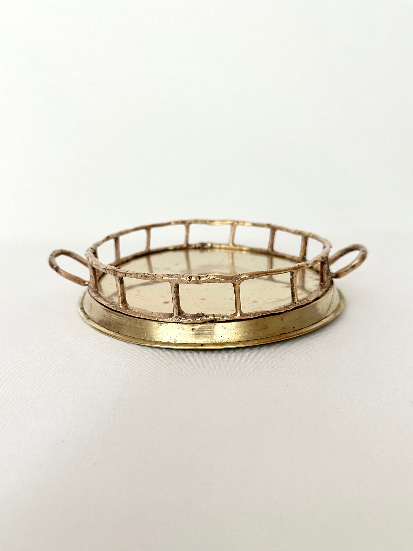 Tess Bamboo Brass Tray