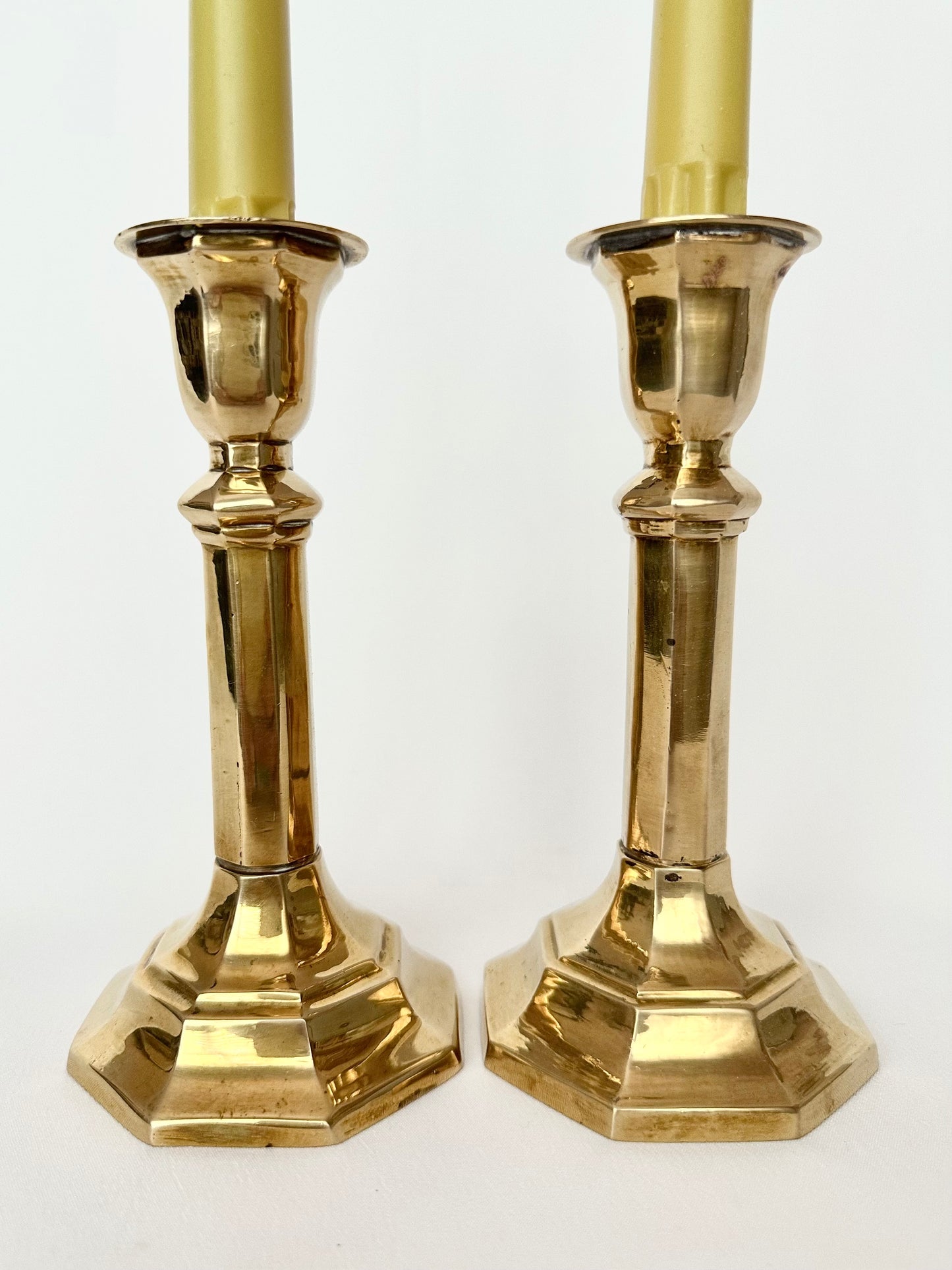 August Brass Candlestick Holders