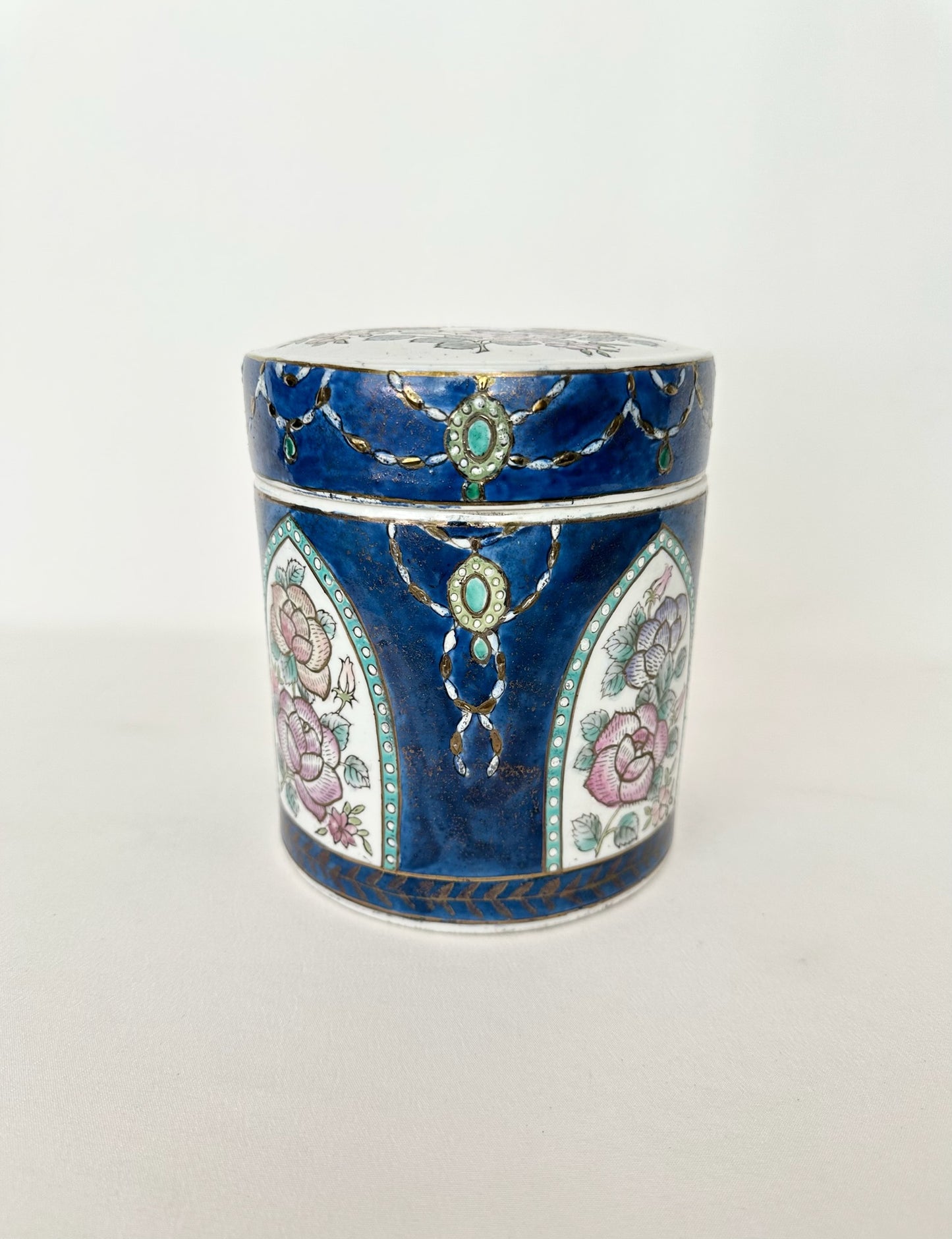 Lotus Chinoiserie Canister