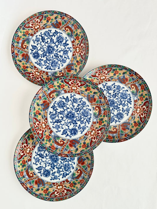 vintage Imari Edo small plates set of four