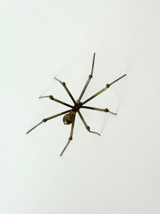 Vintage brass spider figurine.