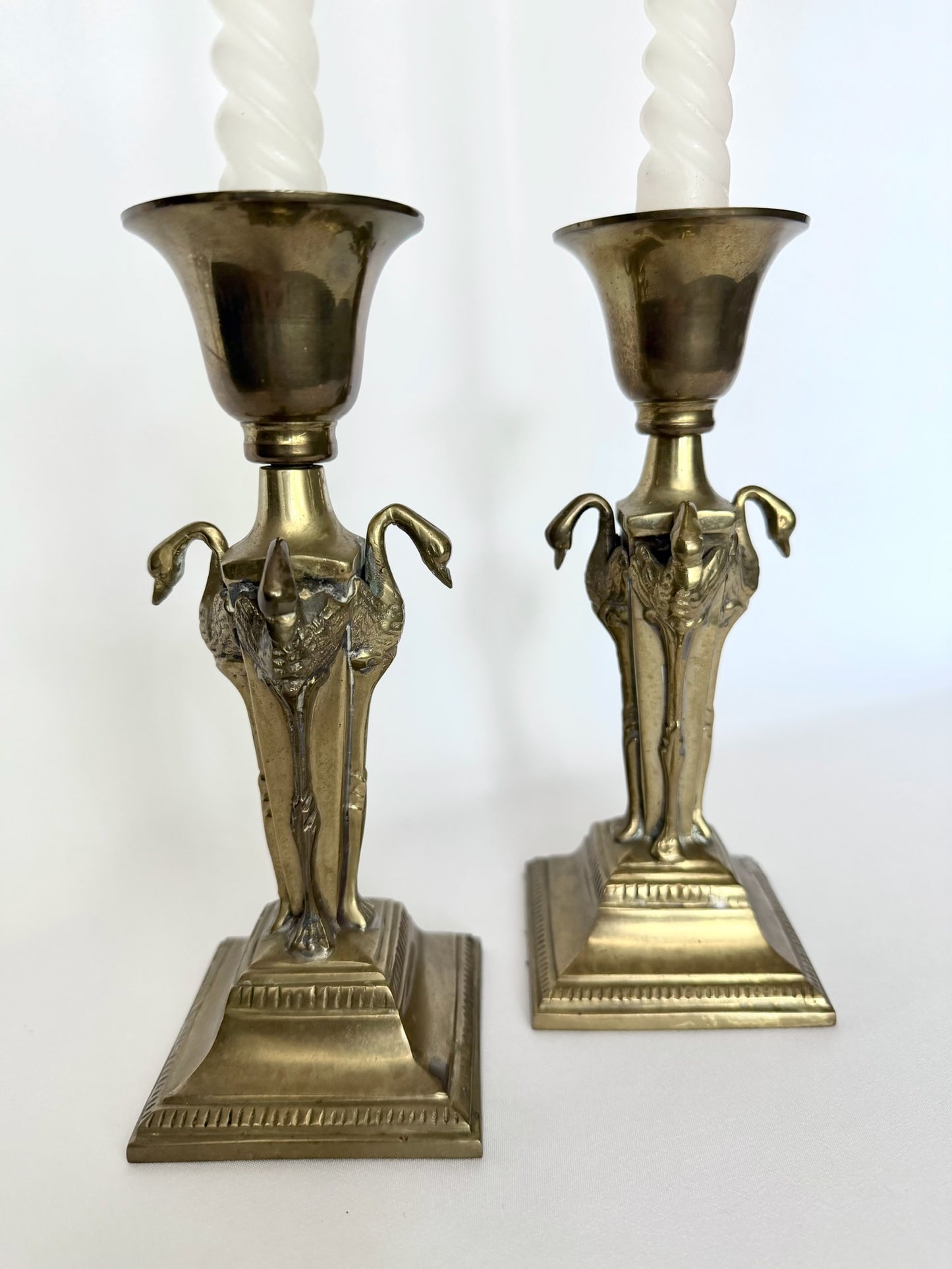Nettie Brass Candlestick Holders