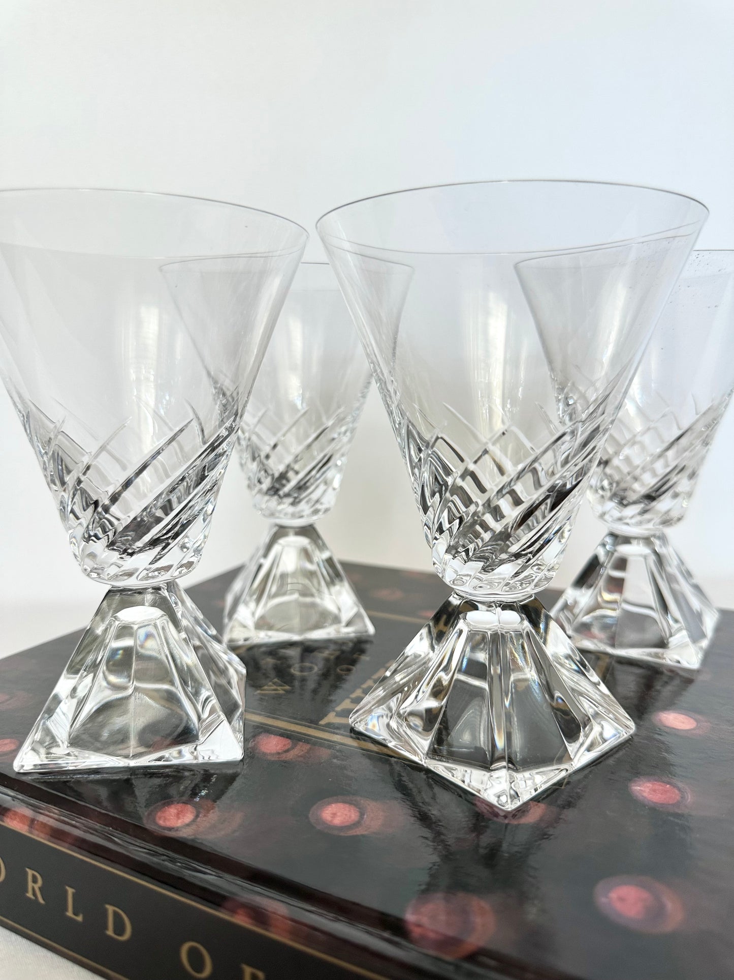 Clotilde Cut Crystal Goblets