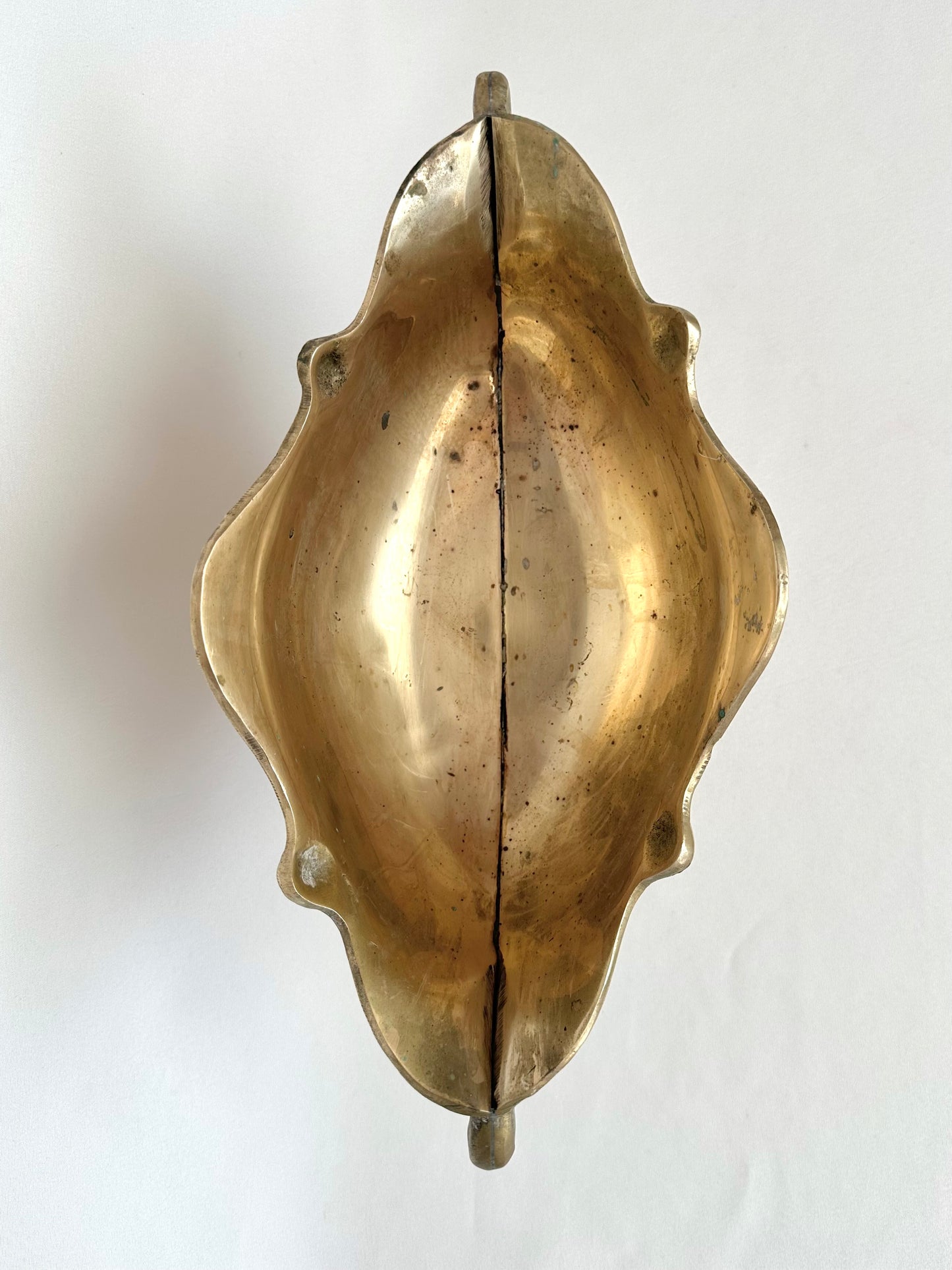 Marigold Brass Footed Compote