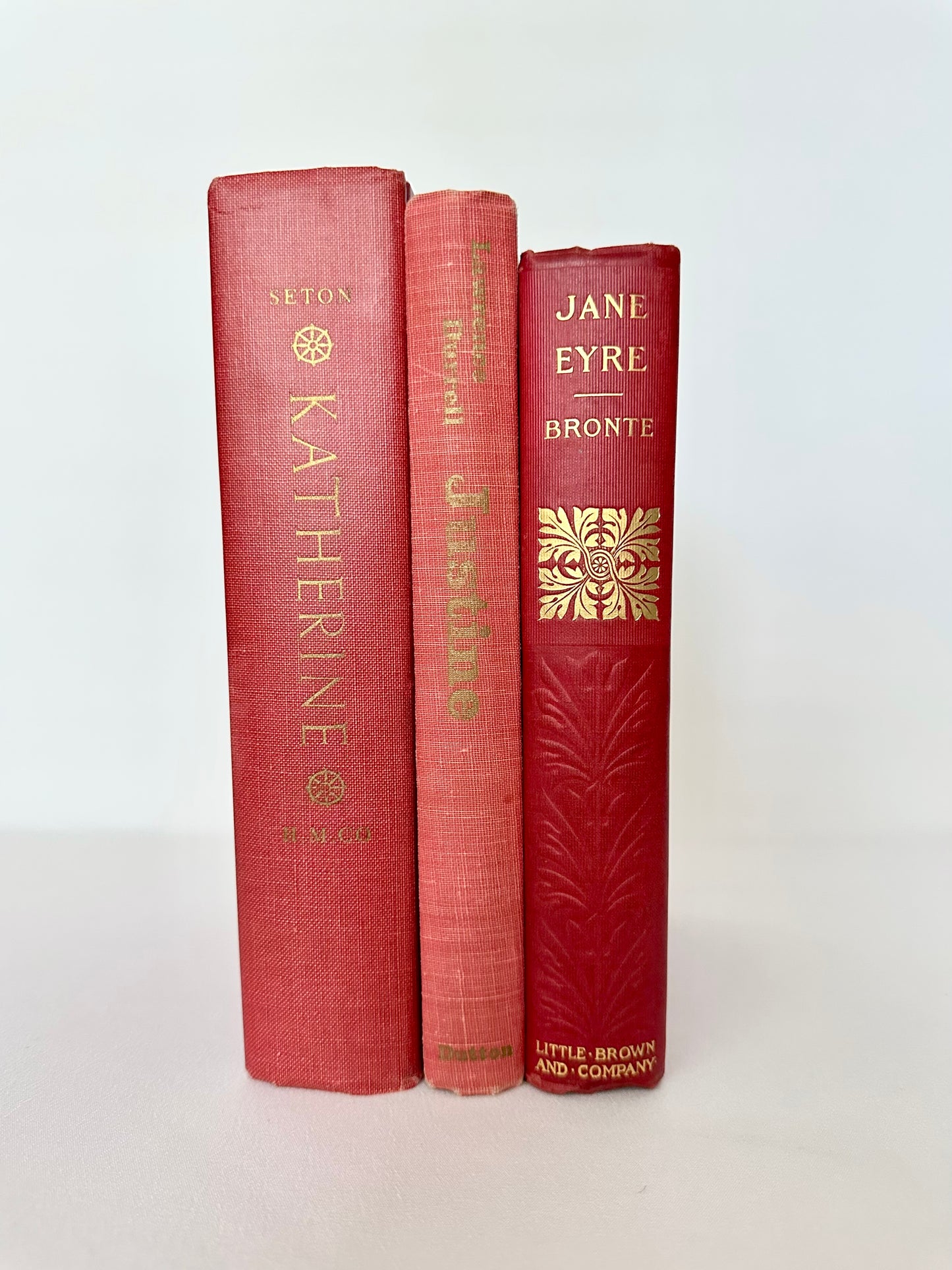 Red Color Story Book Stack 01