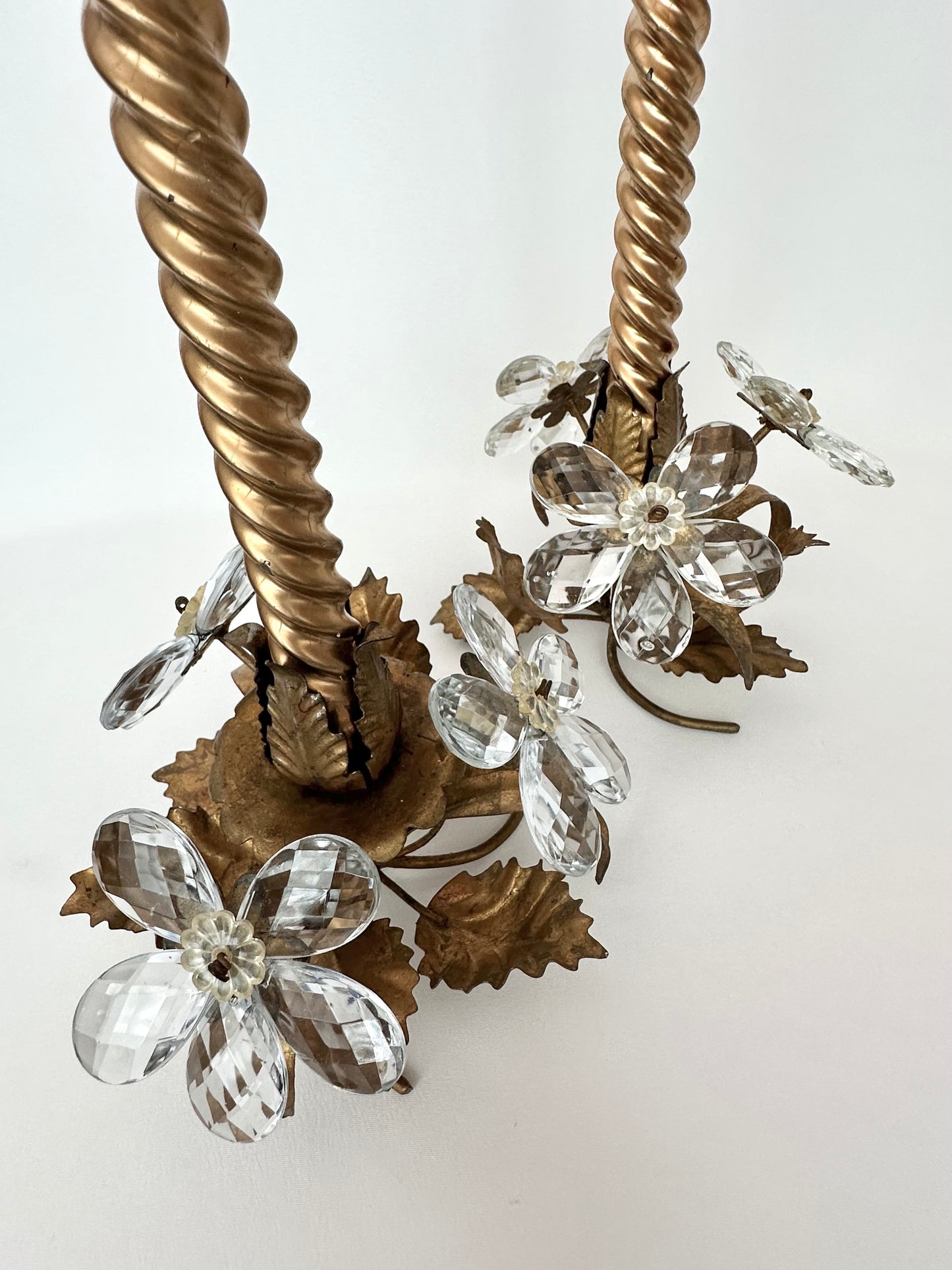 Apolline Crystal Candlestick Holders