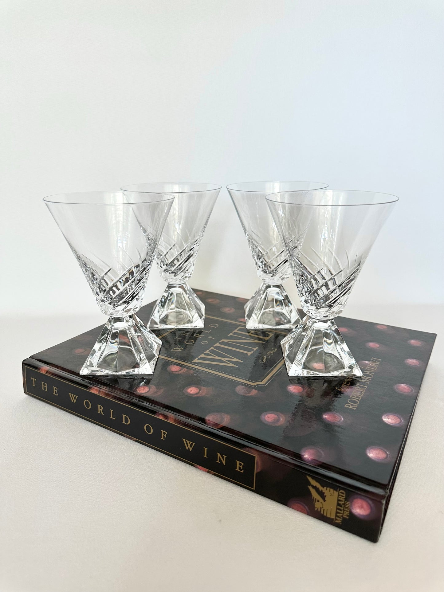 Clotilde Cut Crystal Goblets