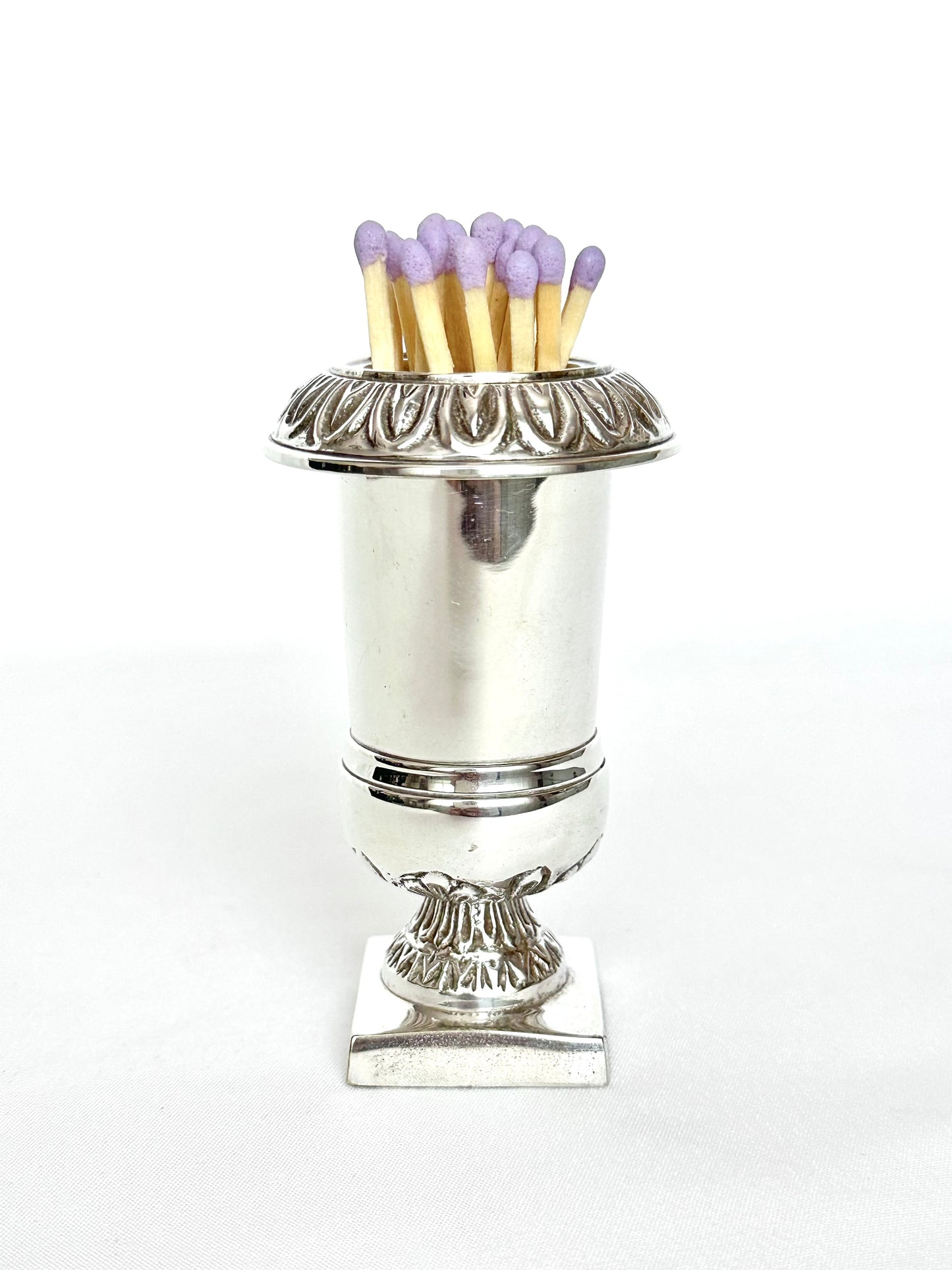 Arionna Silverplate Matchstick Vessel