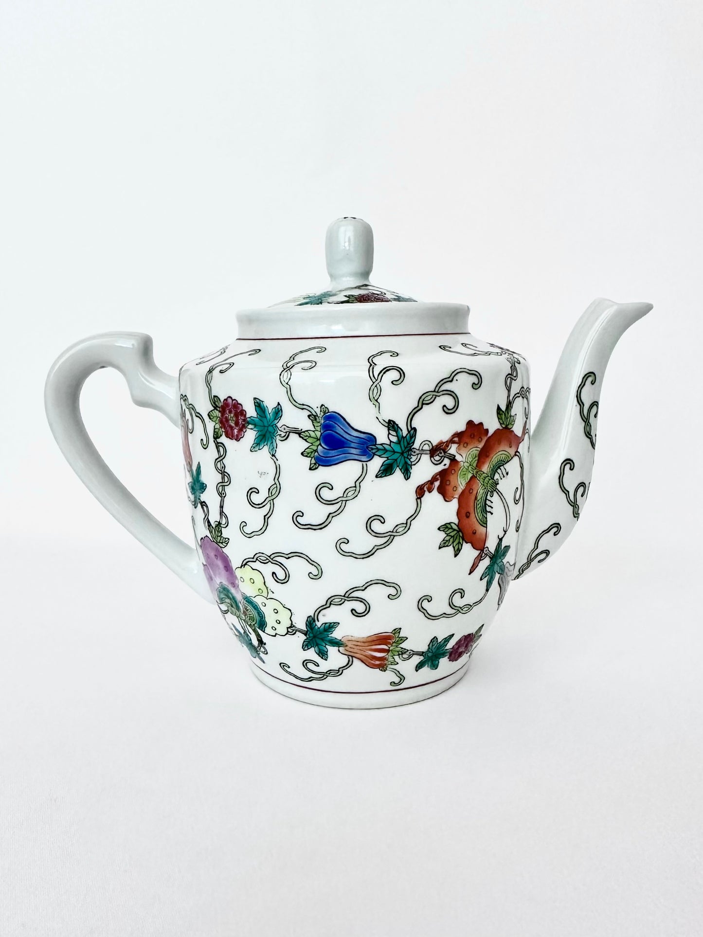 Zinnia Chinoiserie Teapot