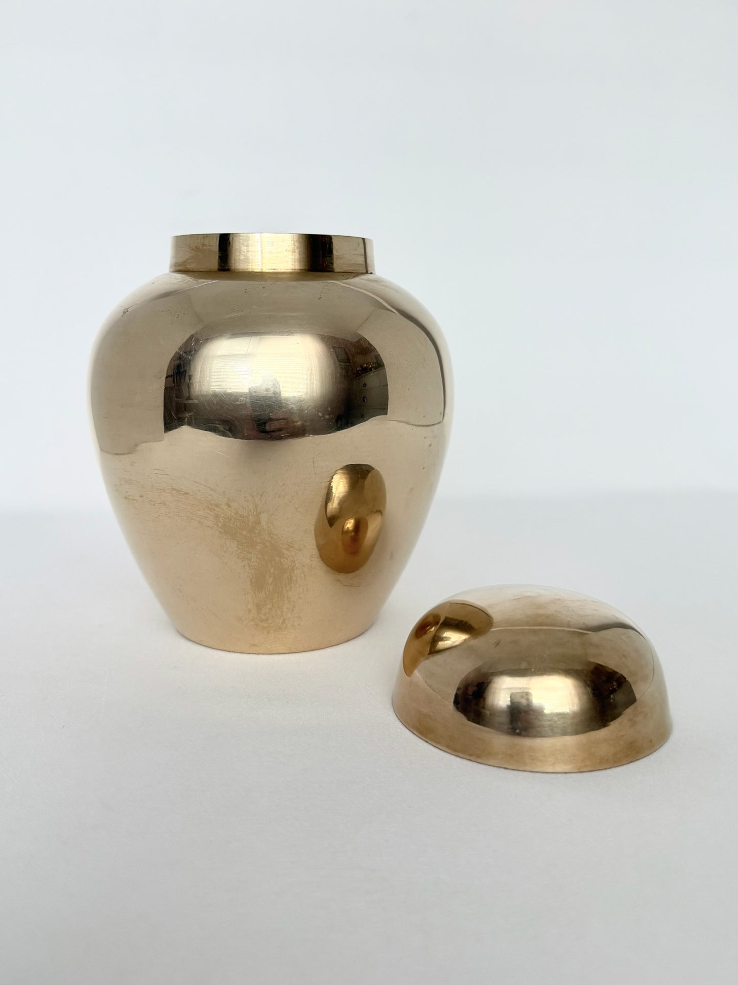 Seline Brass Ginger Jar