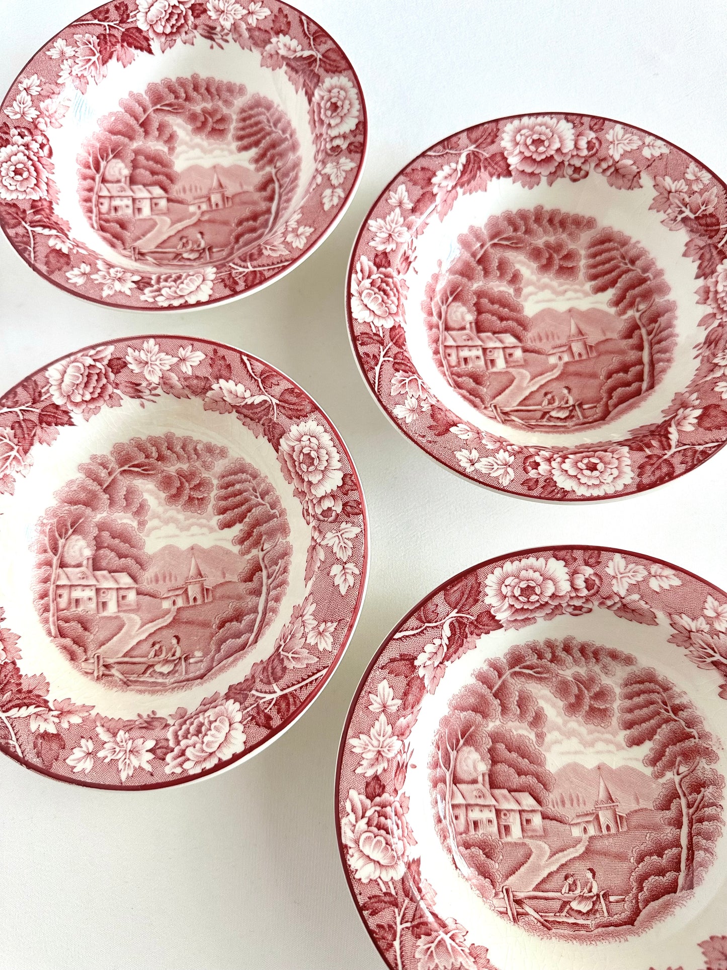 Estelle Transferware Fruit Bowls