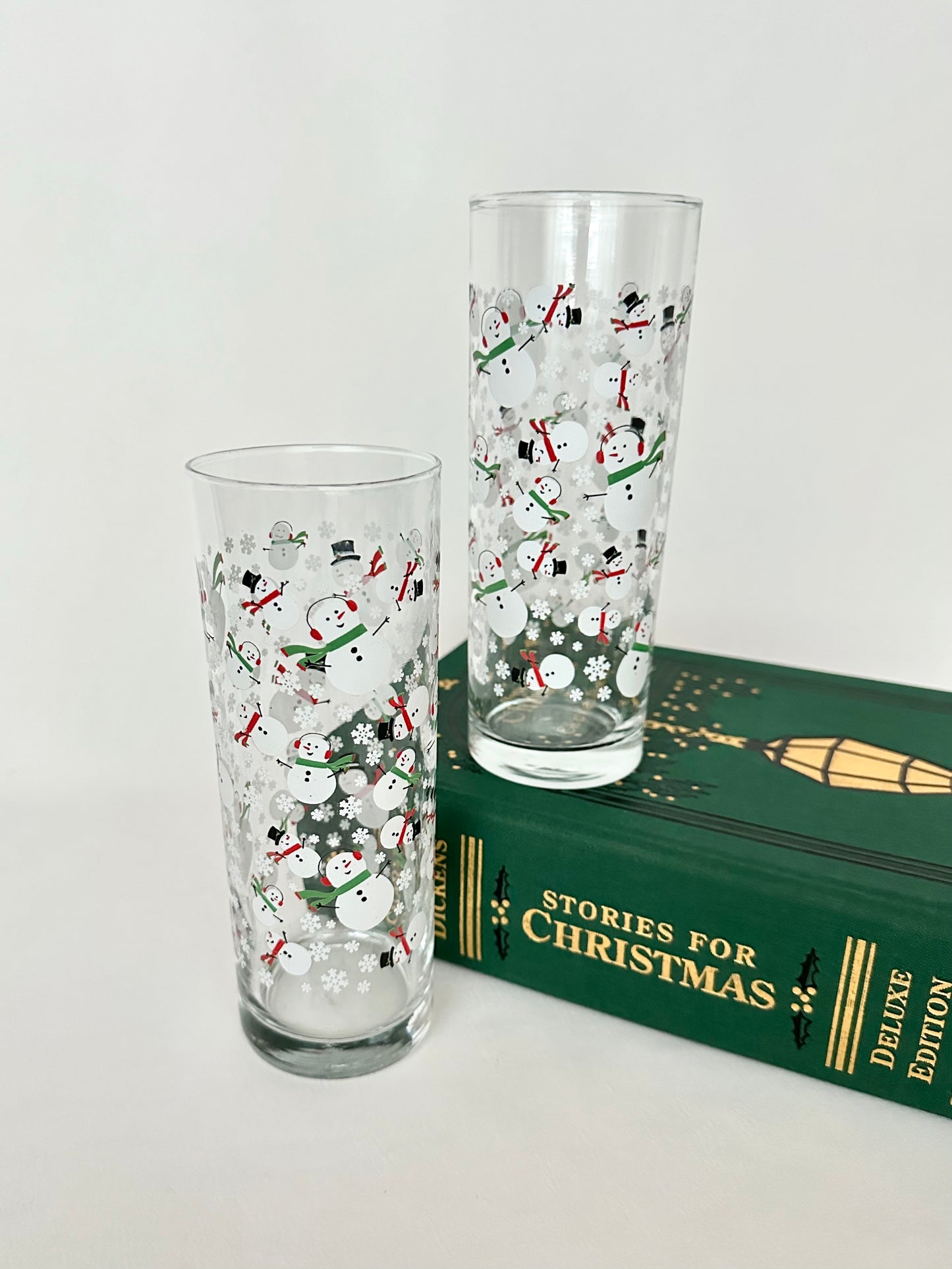 Holiday Santa/Snowman Highballs