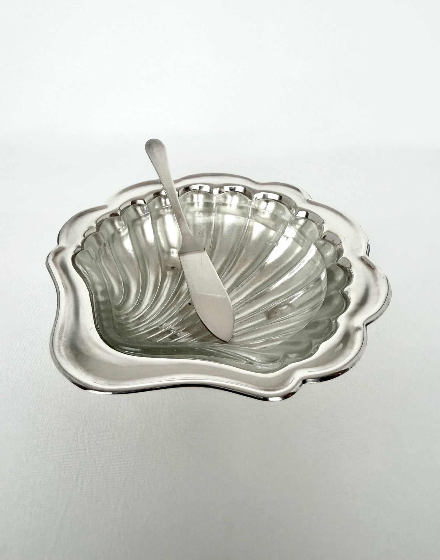 Cammie Silverplate Butter Dish