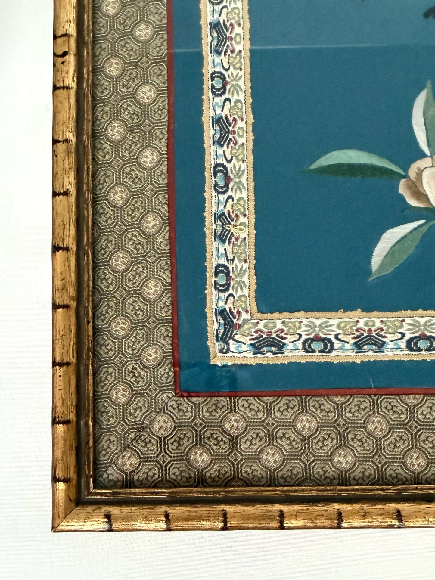 Belladonna Framed Silk Panel