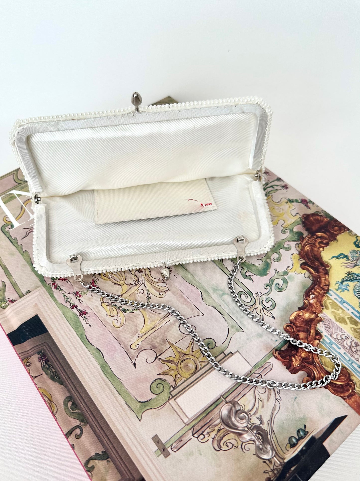 Lila Beaded Handbag