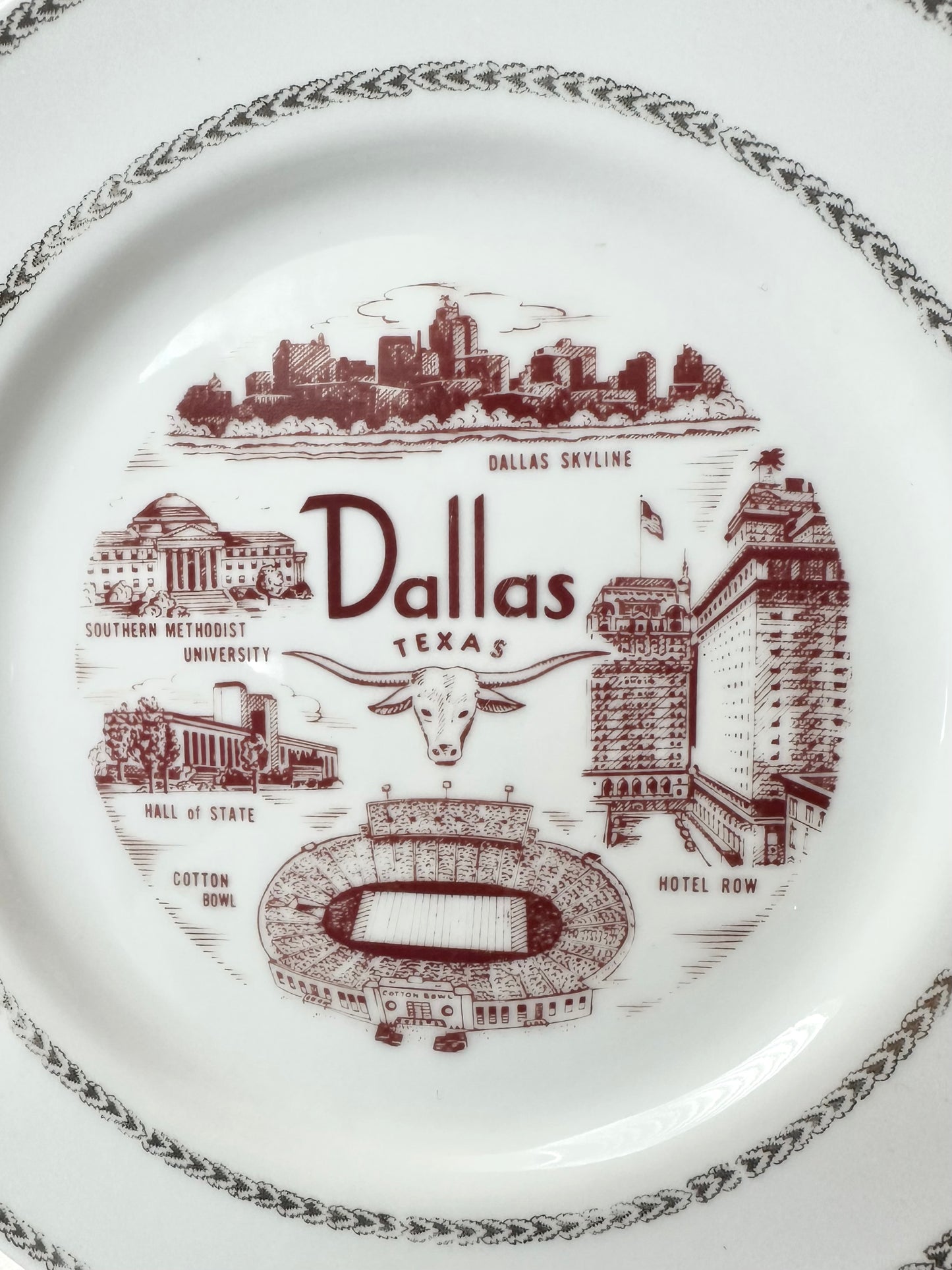 Darby Dallas Souvenir Plate