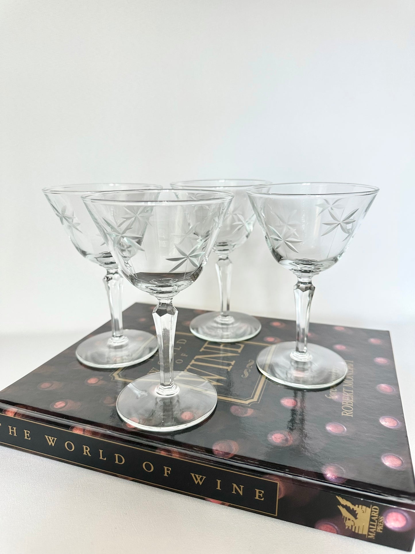 Starr Etched Cocktail Glasses