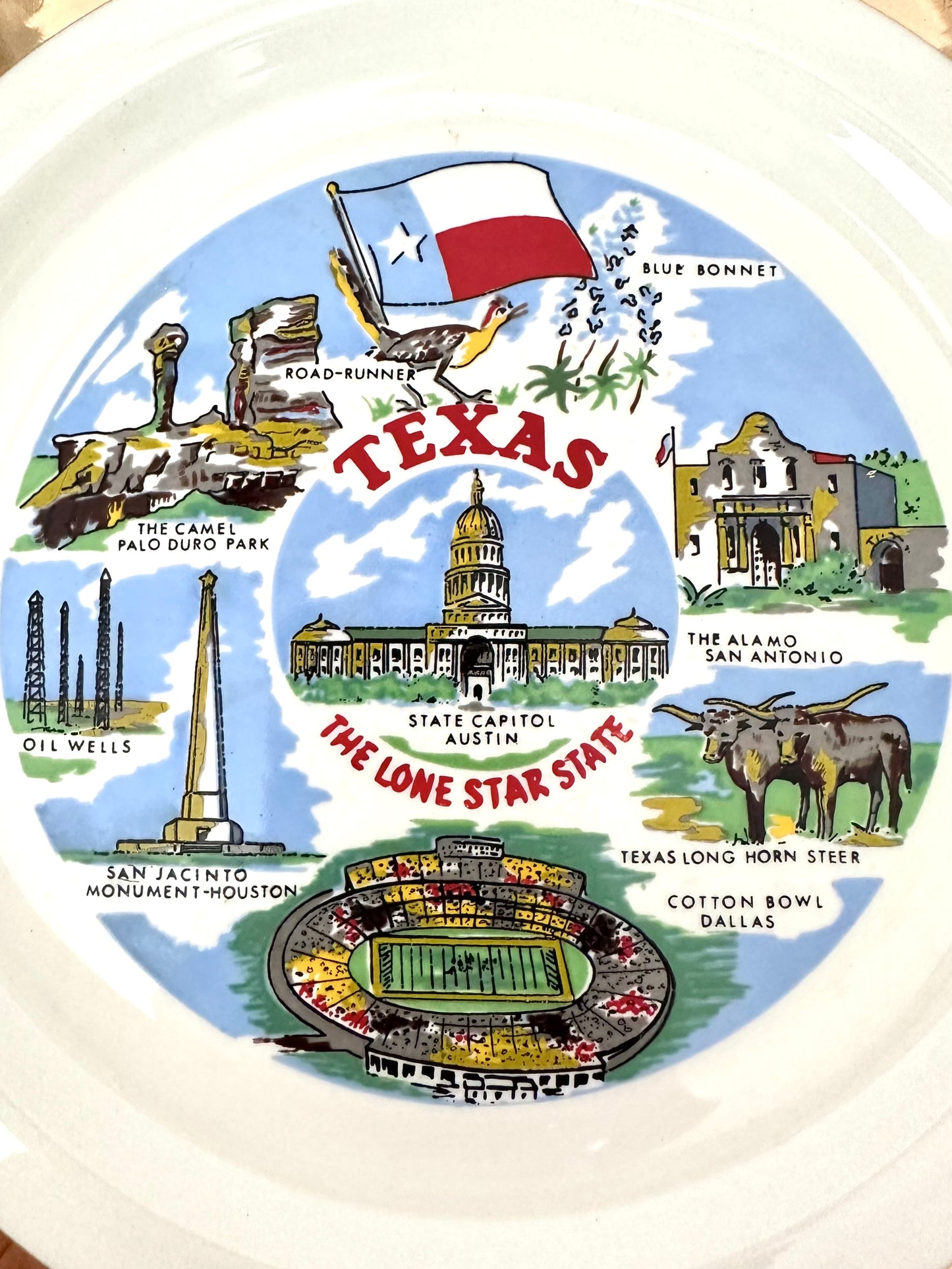 Sonnie Texas Souvenir Plate