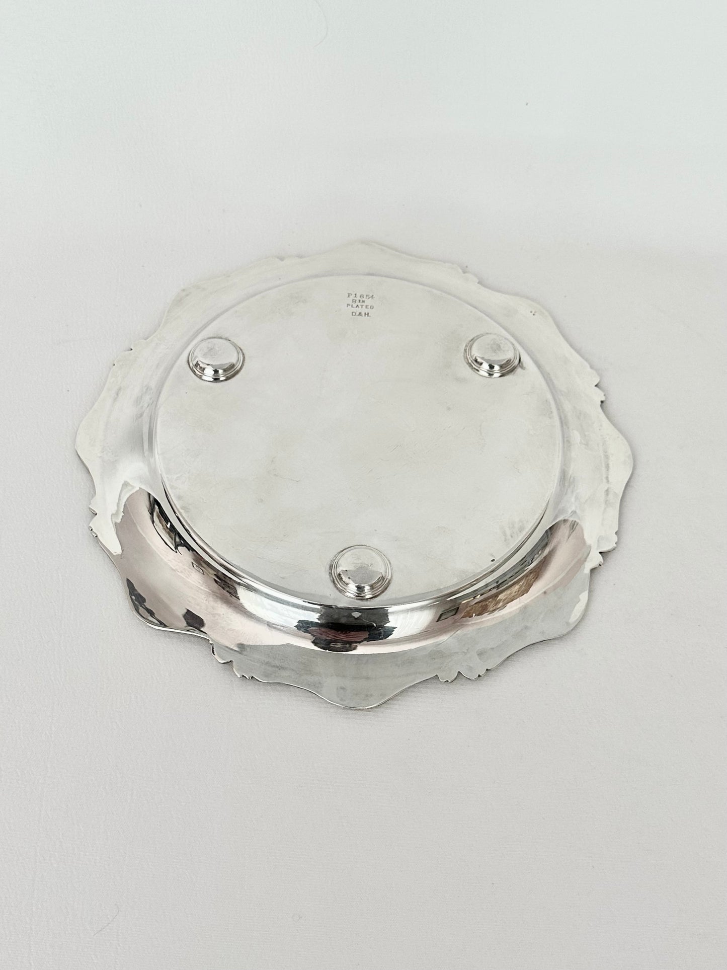 Anastasié Silverplate Etched Tray