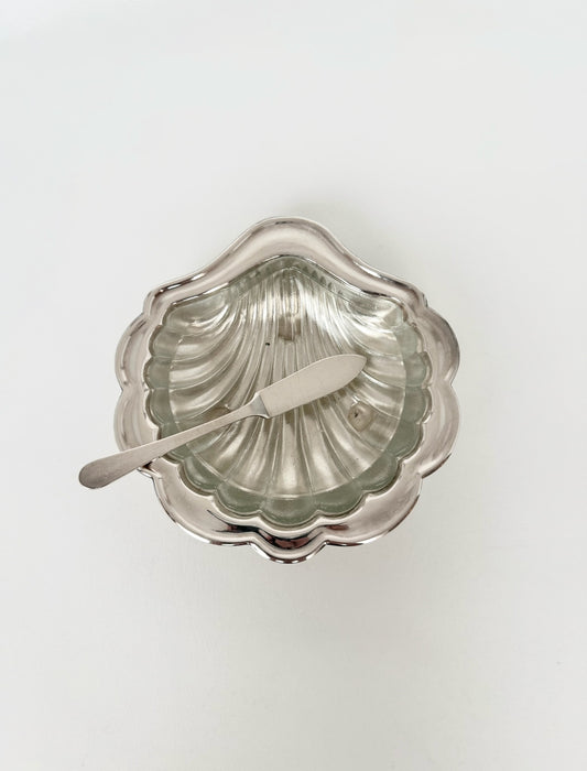 Cammie Silverplate Butter Dish