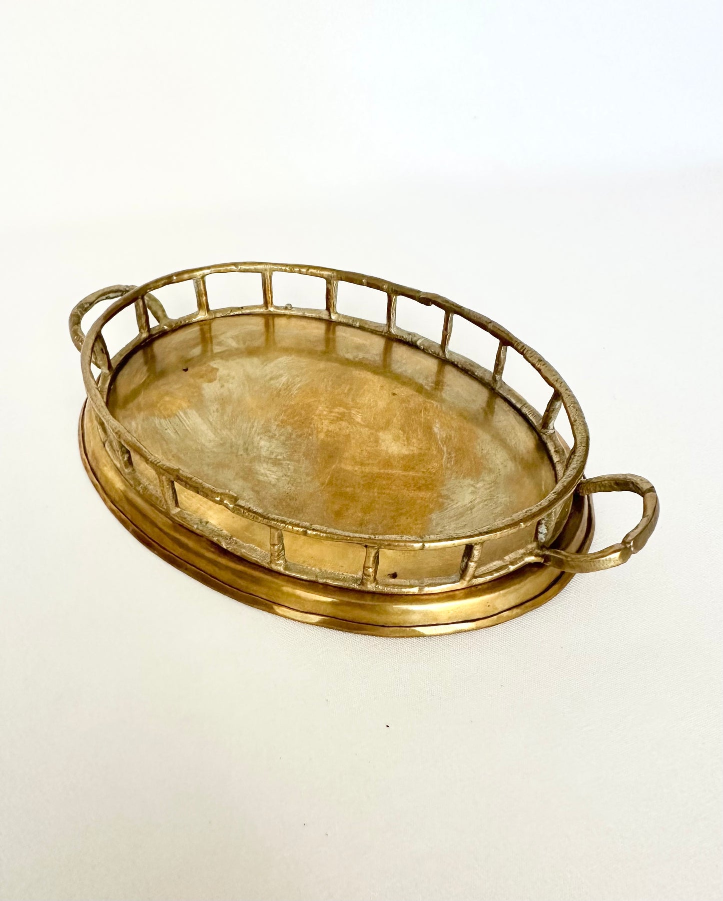 Golden Bamboo Trinket Tray