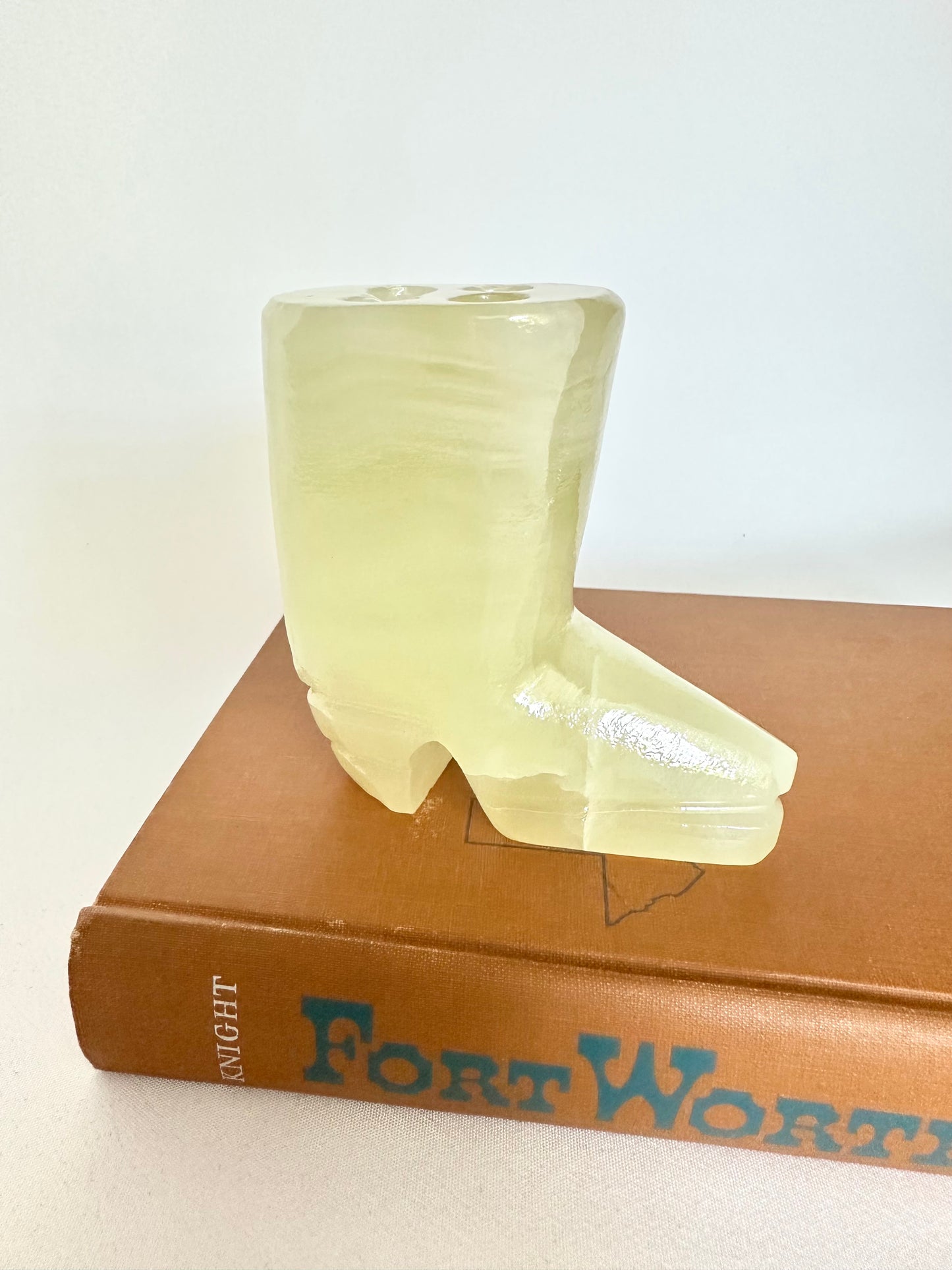 Etta Alabaster Cowboy Boot