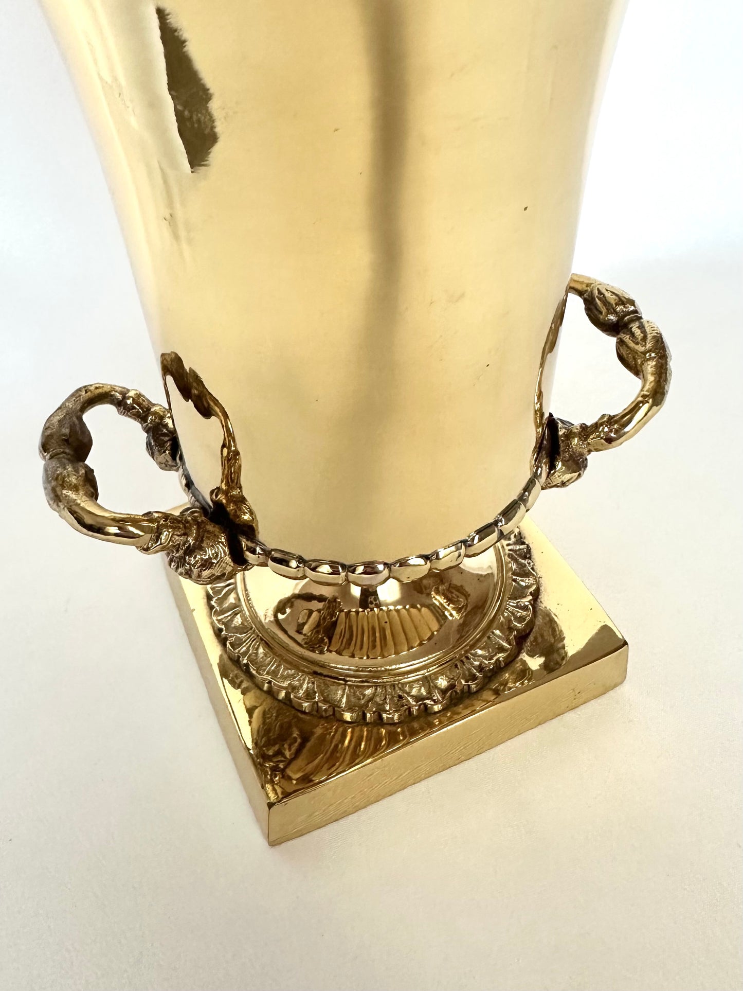 Marcelle Brass Pedestal Urn