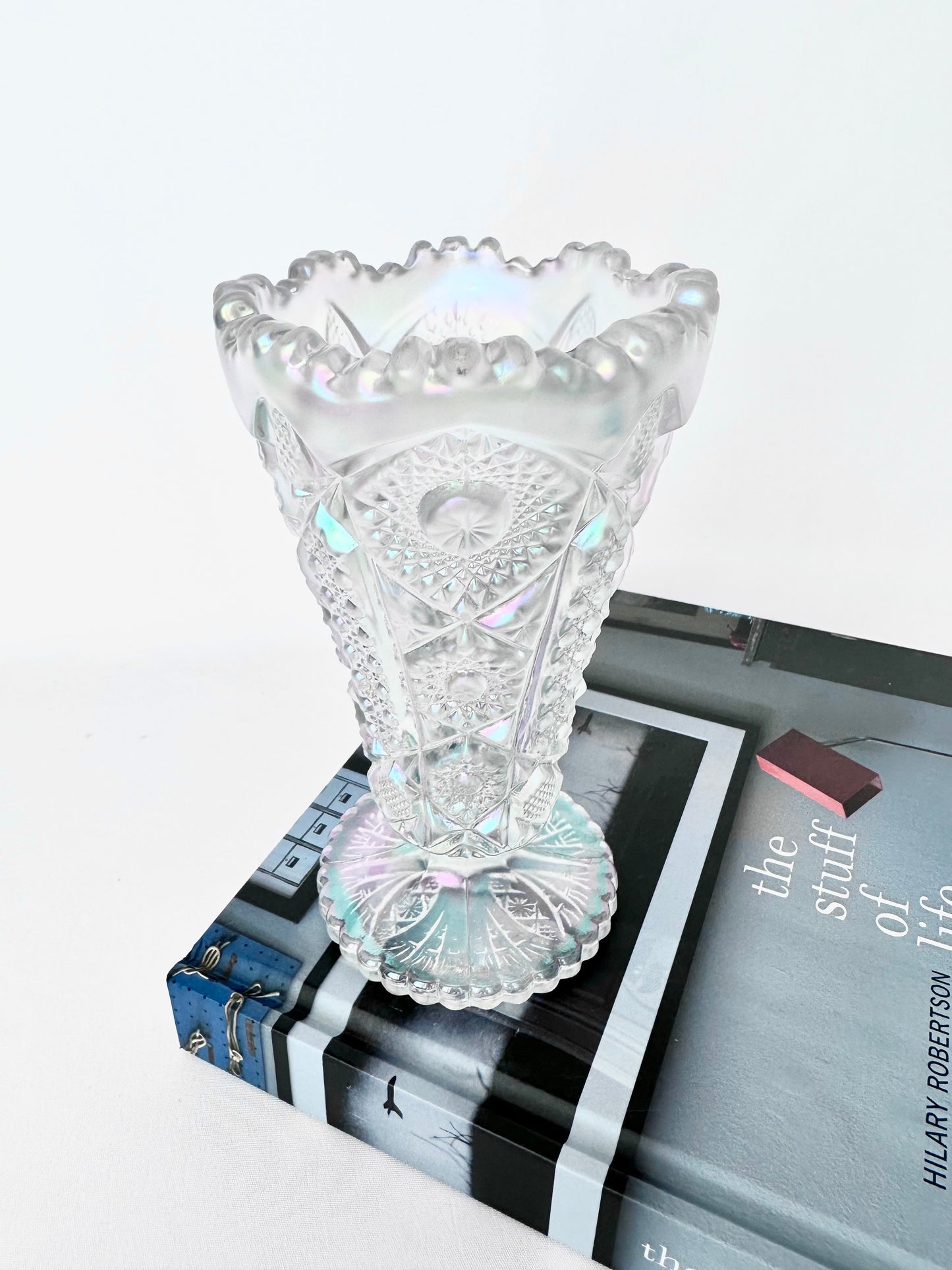 Carissa Cut Glass Vase