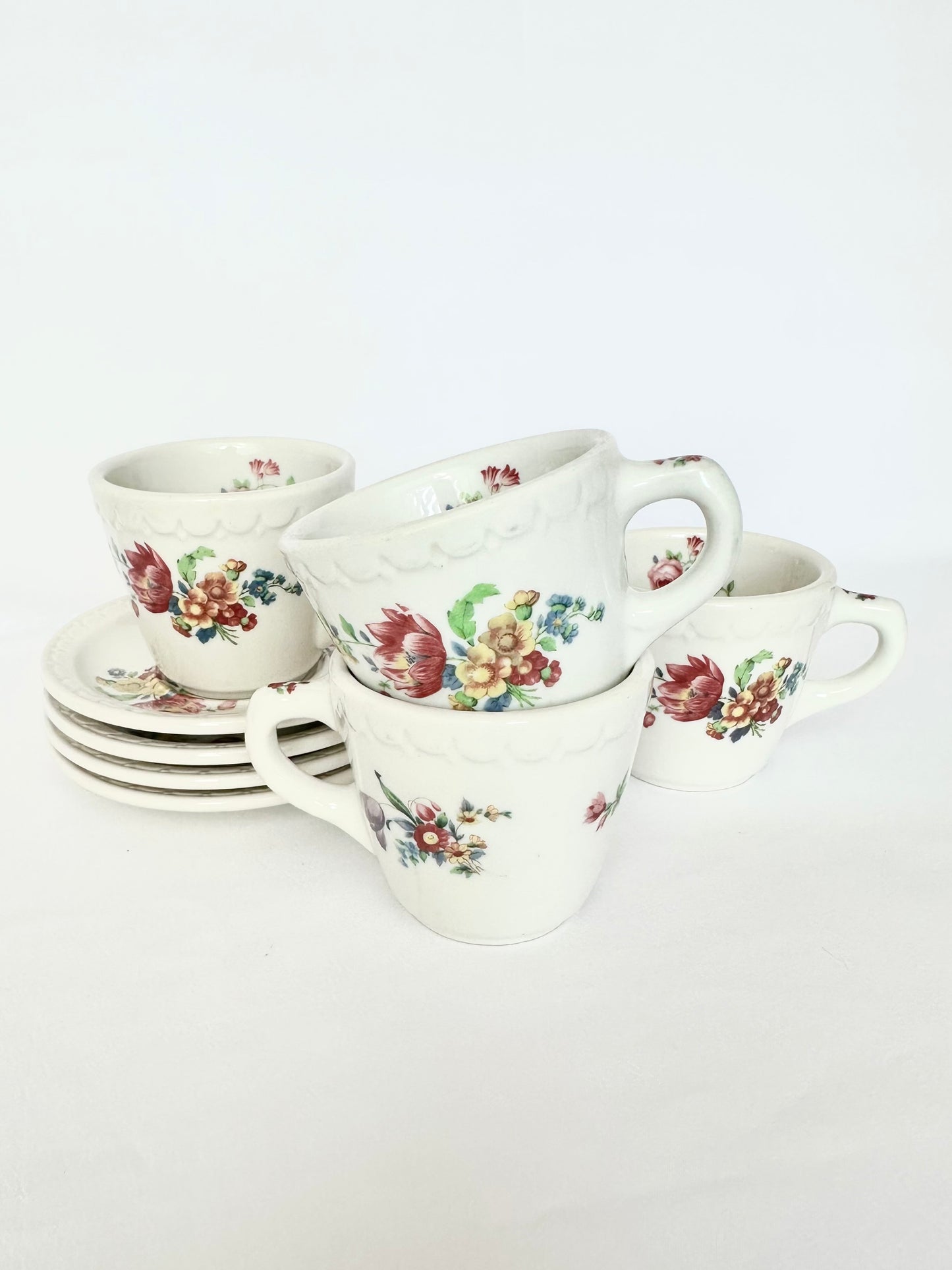 Flora Teacups & Saucers